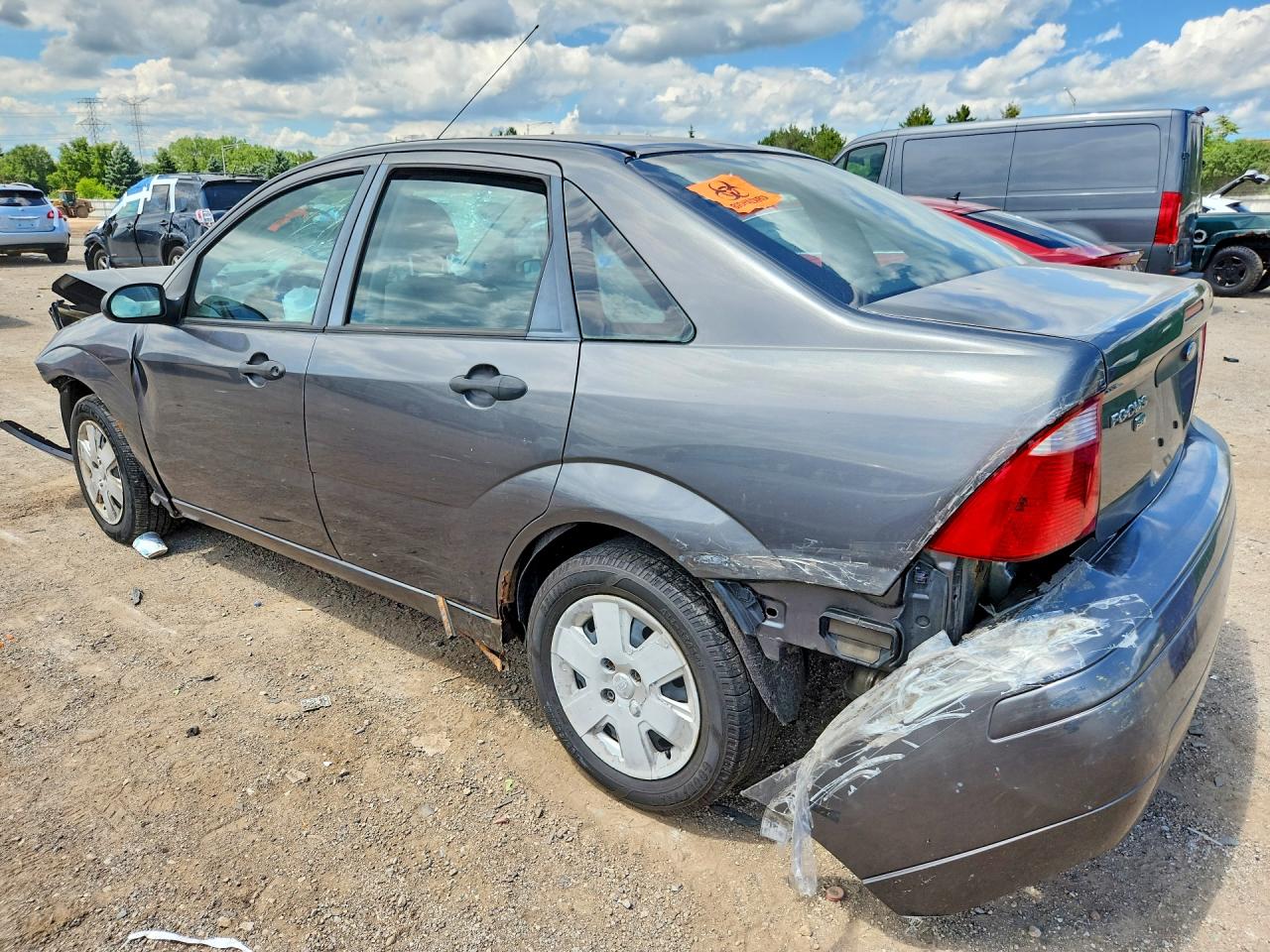 2007 Ford Focus Zx4 Gray vin: 1FAFP34N17W315254