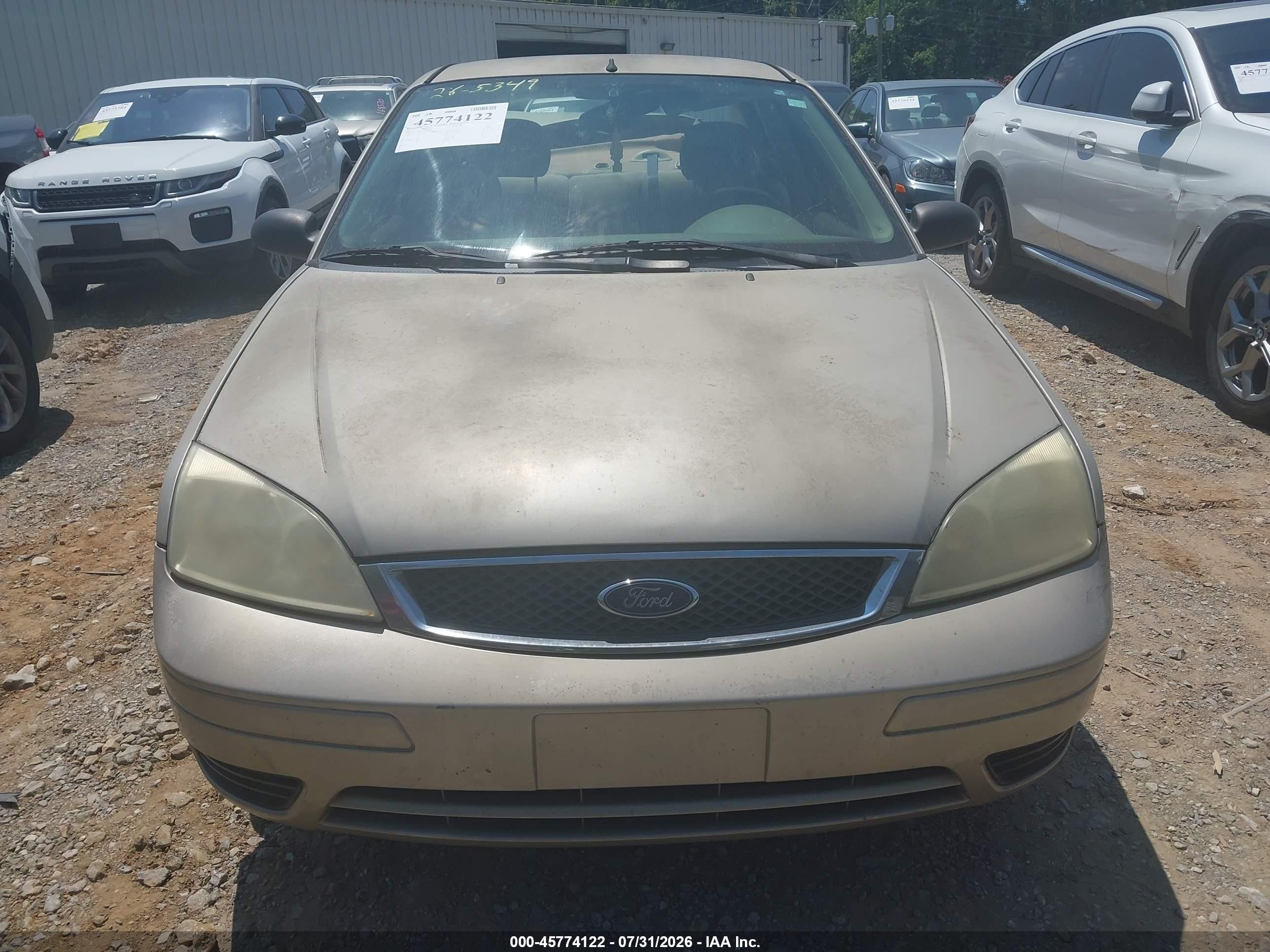 2007 Ford Focus S/se/ses Tan vin: 1FAFP34N17W362316