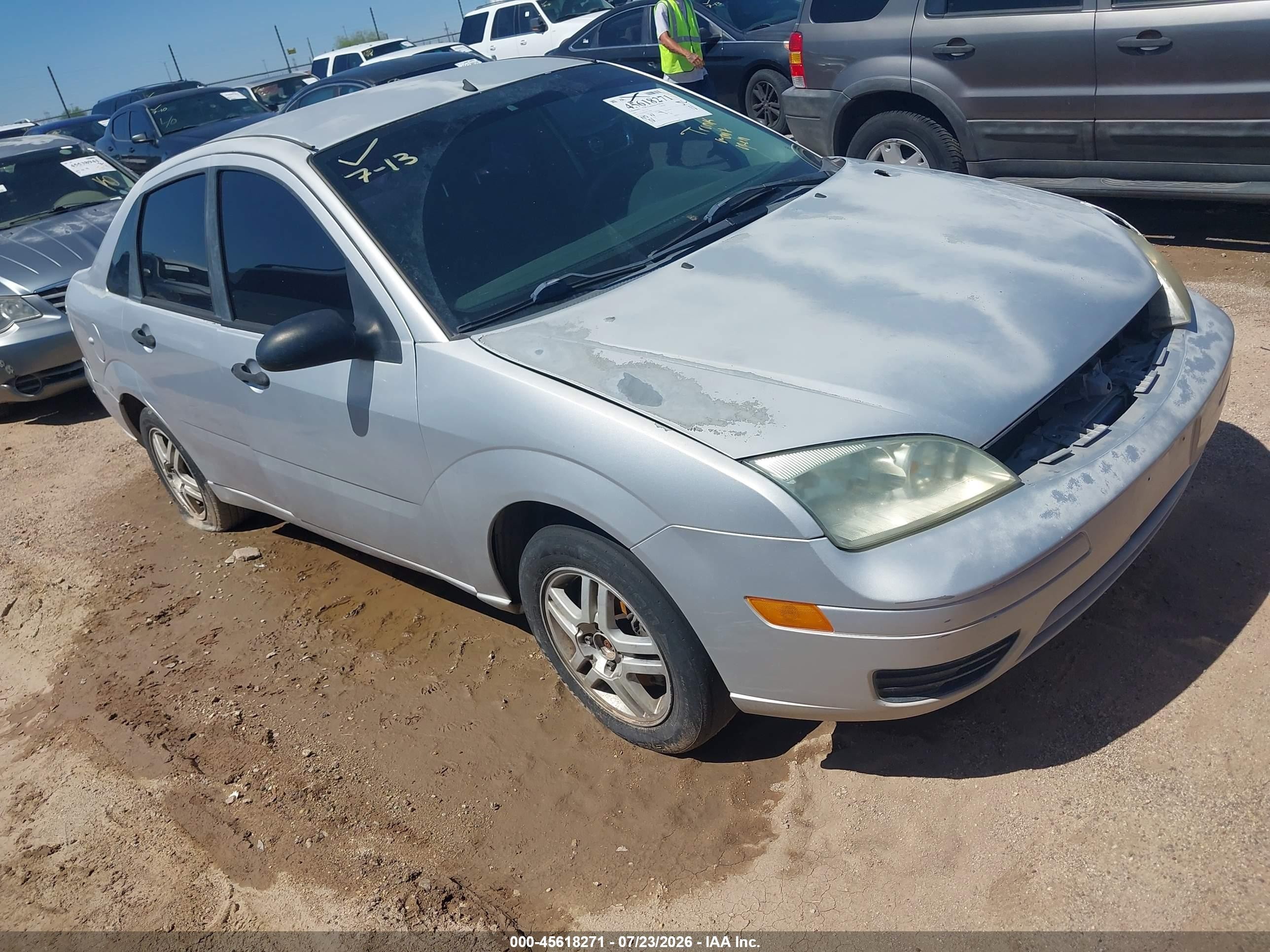 2006 Ford Focus Zx4 Silver vin: 1FAFP34N26W178100