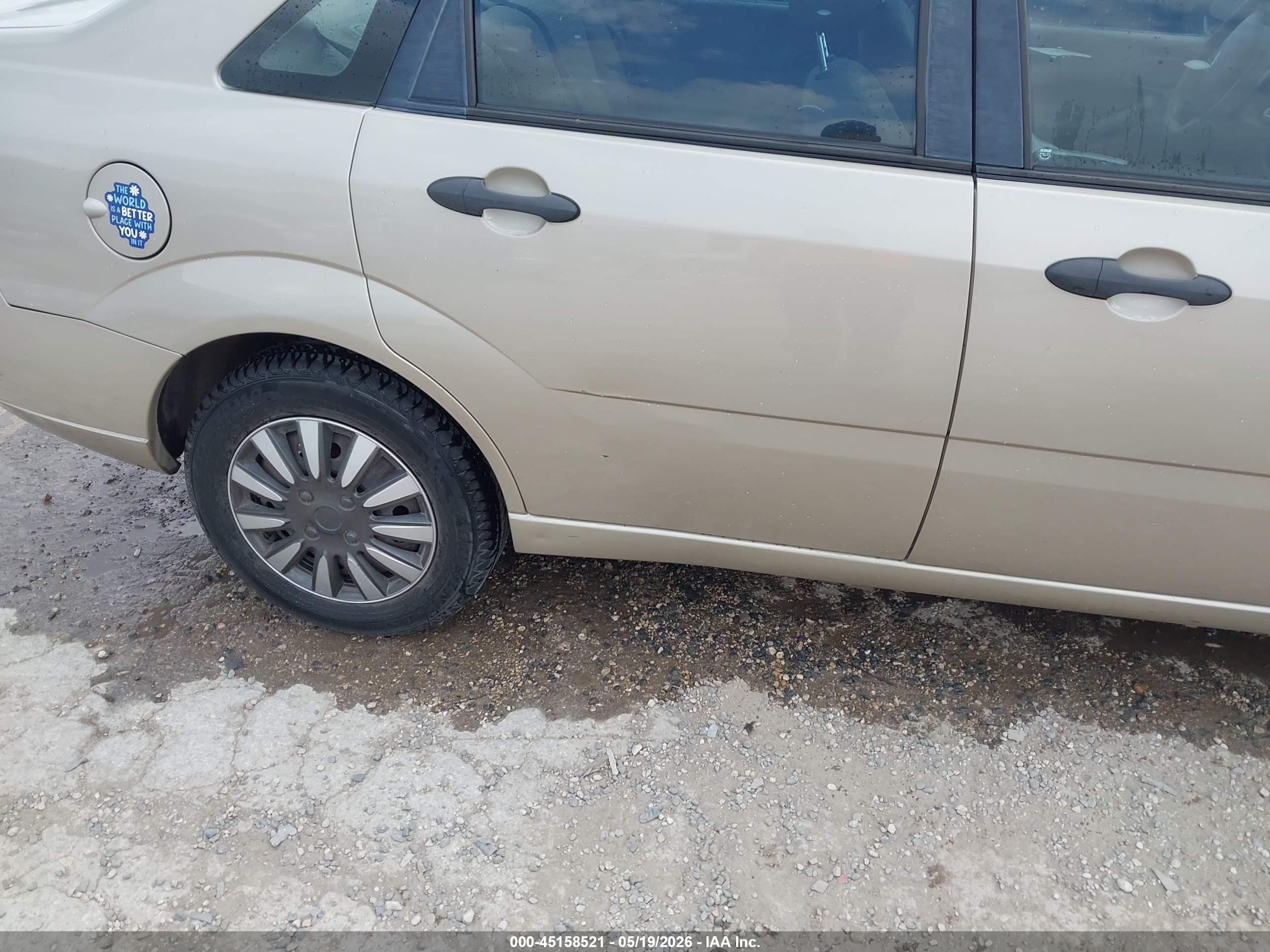 2006 Ford Focus Zx4 Beige vin: 1FAFP34N26W256830