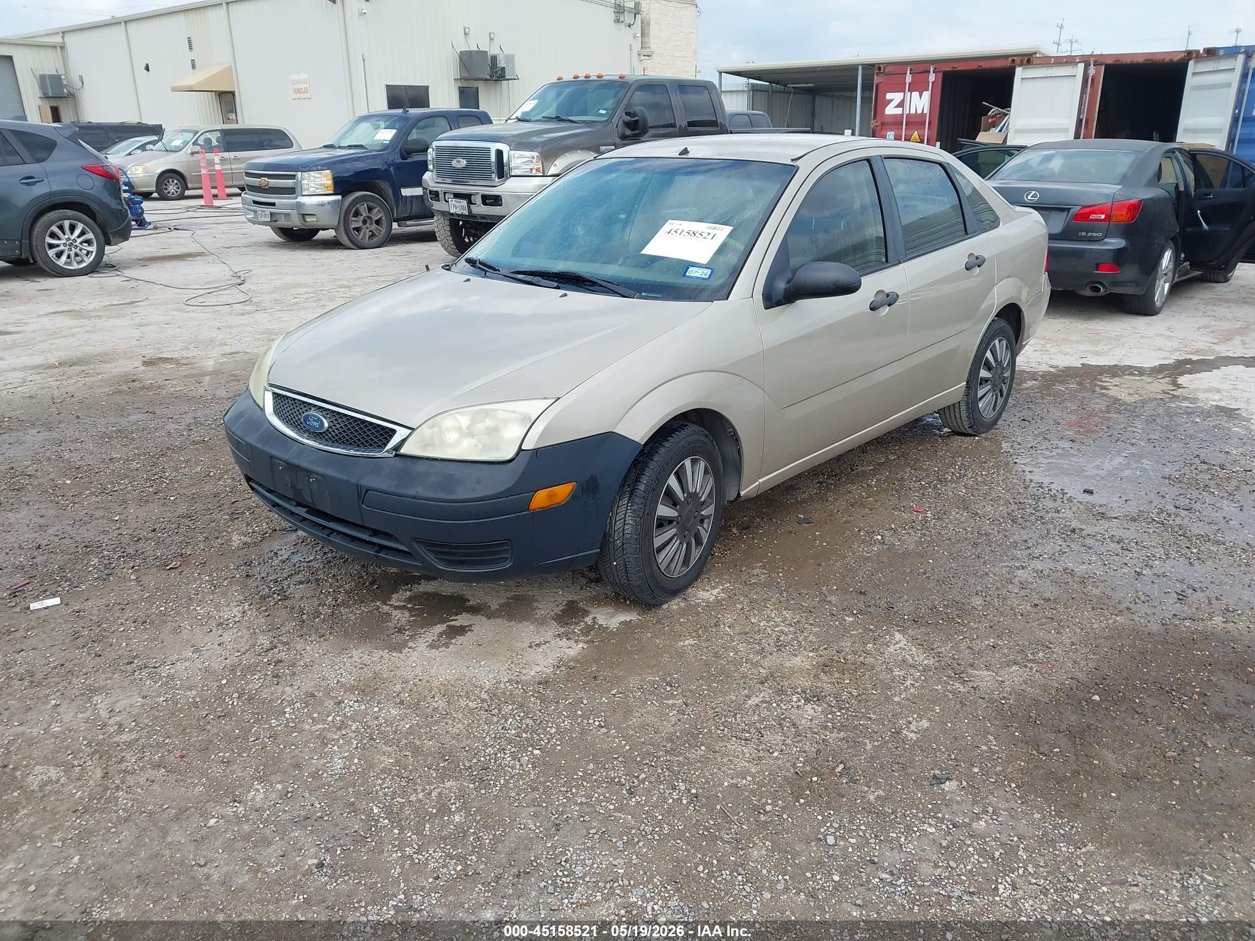 2006 Ford Focus Zx4 Beige vin: 1FAFP34N26W256830