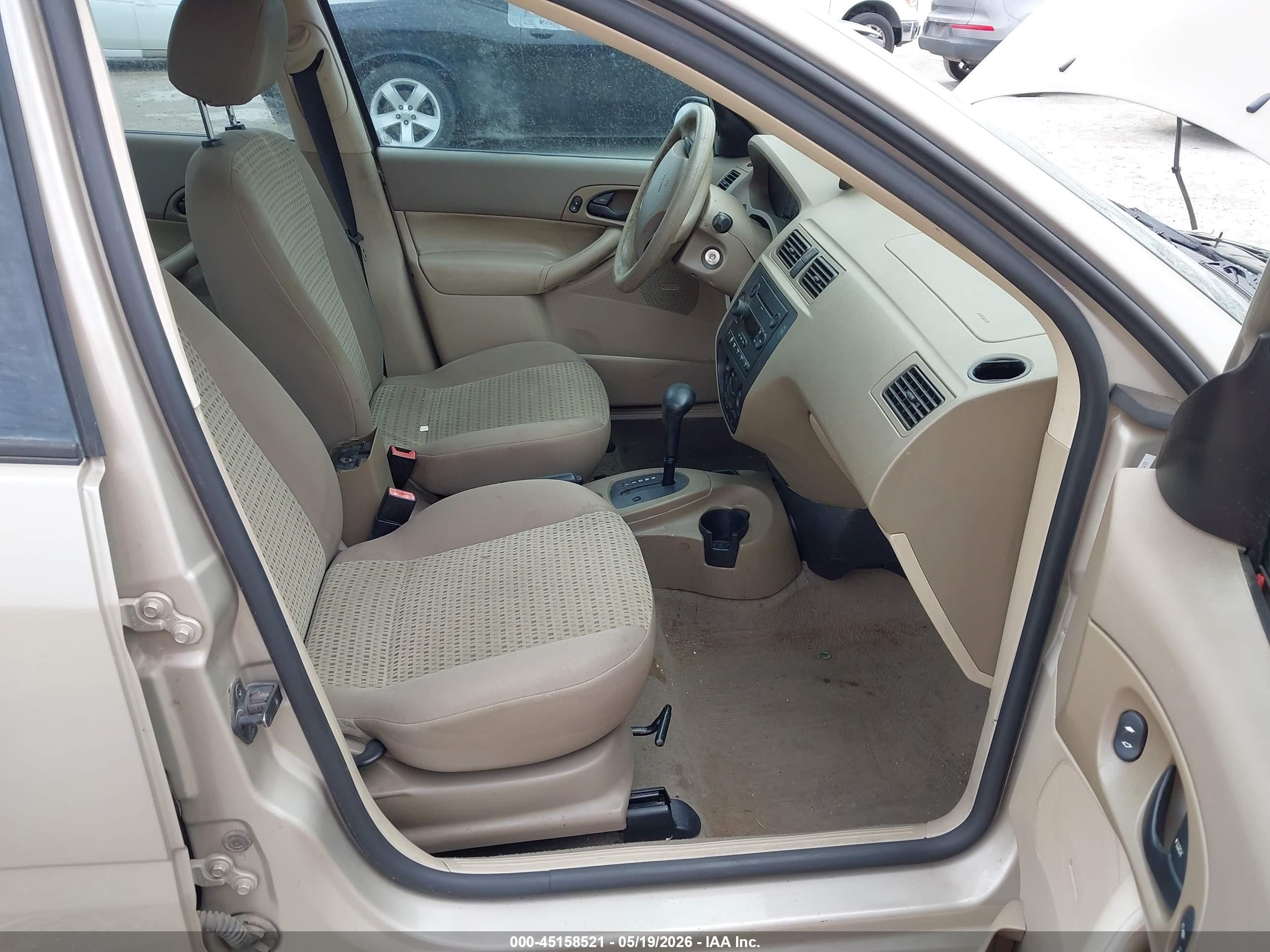 2006 Ford Focus Zx4 Beige vin: 1FAFP34N26W256830