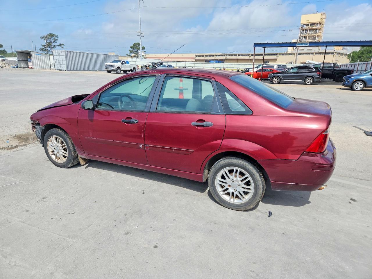 2007 Ford Focus Zx4 Burgundy vin: 1FAFP34N27W161041