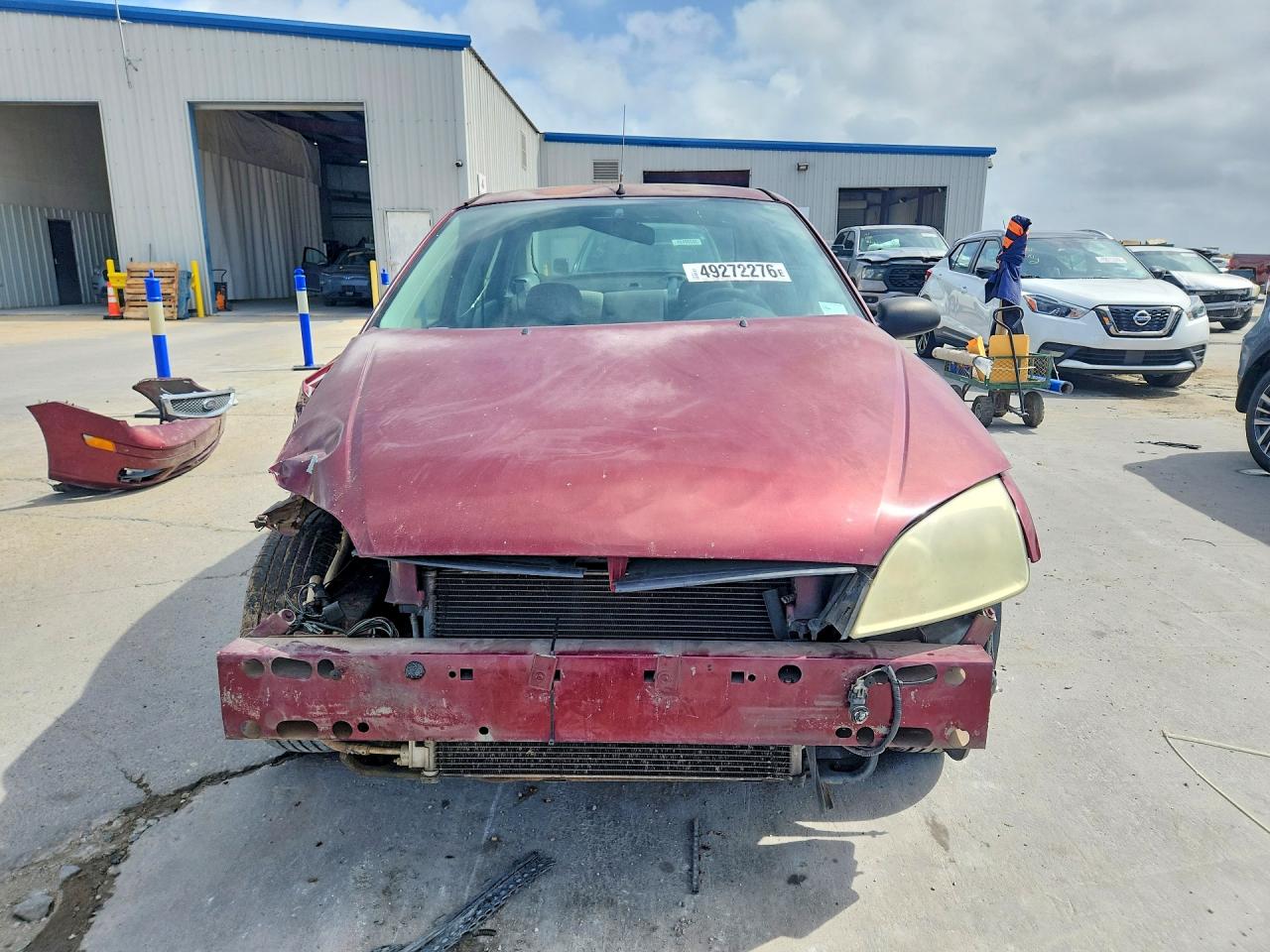 2007 Ford Focus Zx4 Burgundy vin: 1FAFP34N27W161041