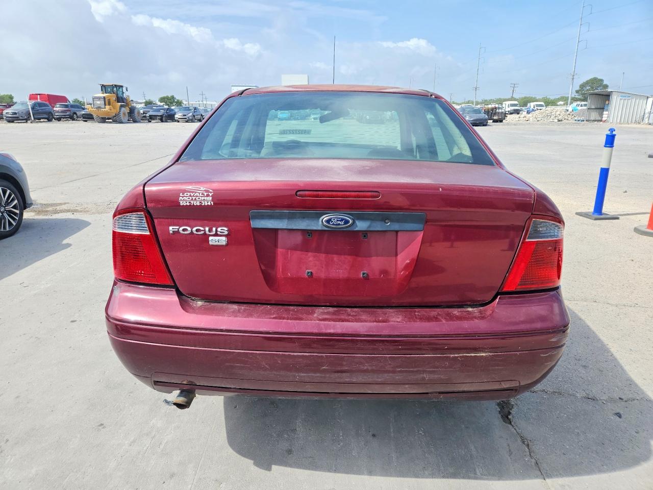 2007 Ford Focus Zx4 Burgundy vin: 1FAFP34N27W161041