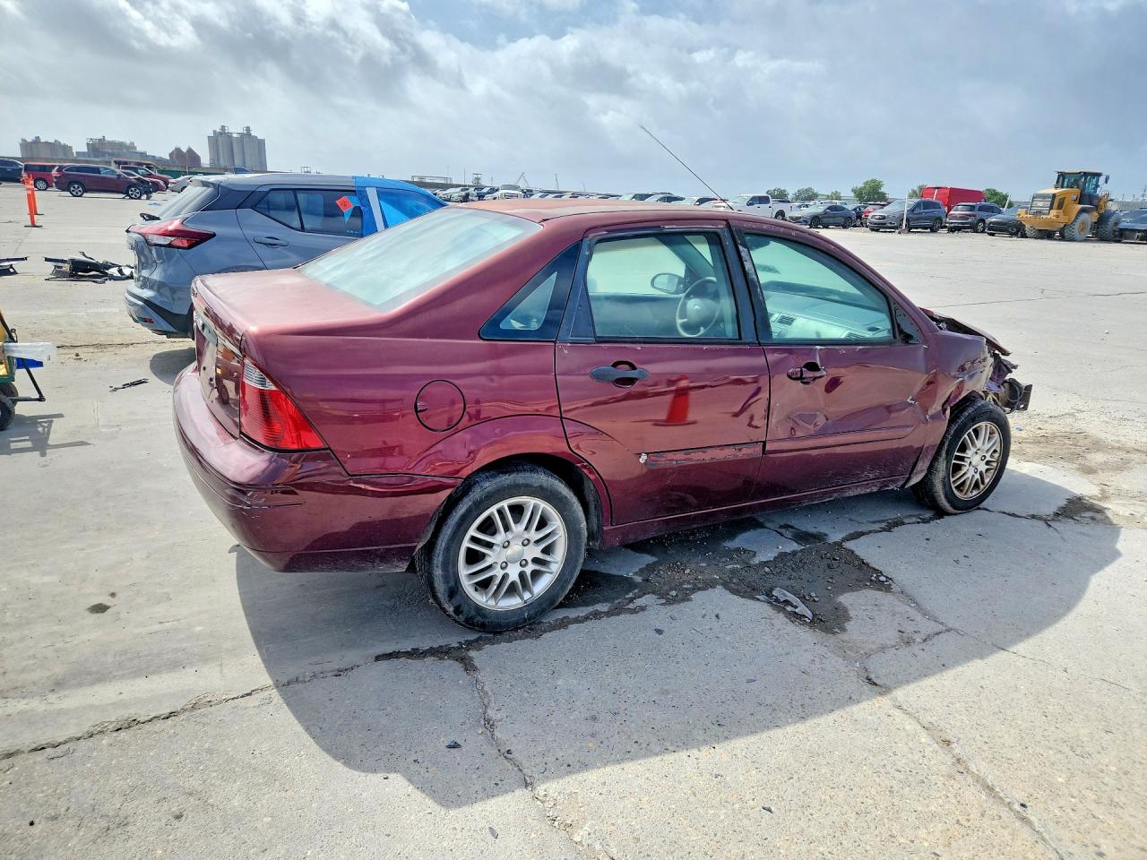 2007 Ford Focus Zx4 Burgundy vin: 1FAFP34N27W161041