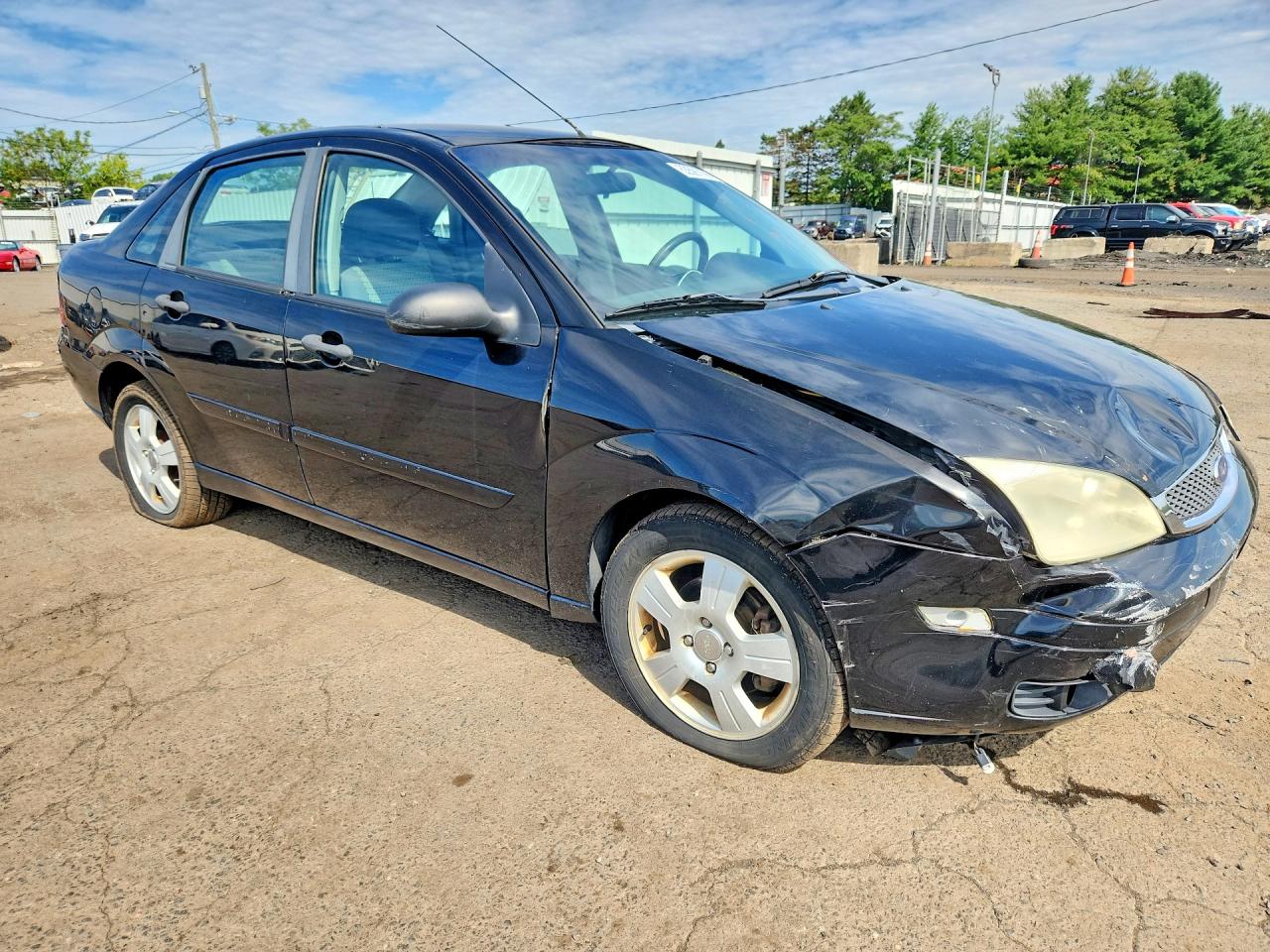 2007 Ford Focus Zx4 Black vin: 1FAFP34N27W180317
