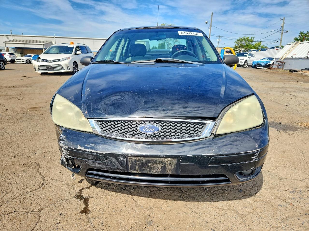 2007 Ford Focus Zx4 Black vin: 1FAFP34N27W180317