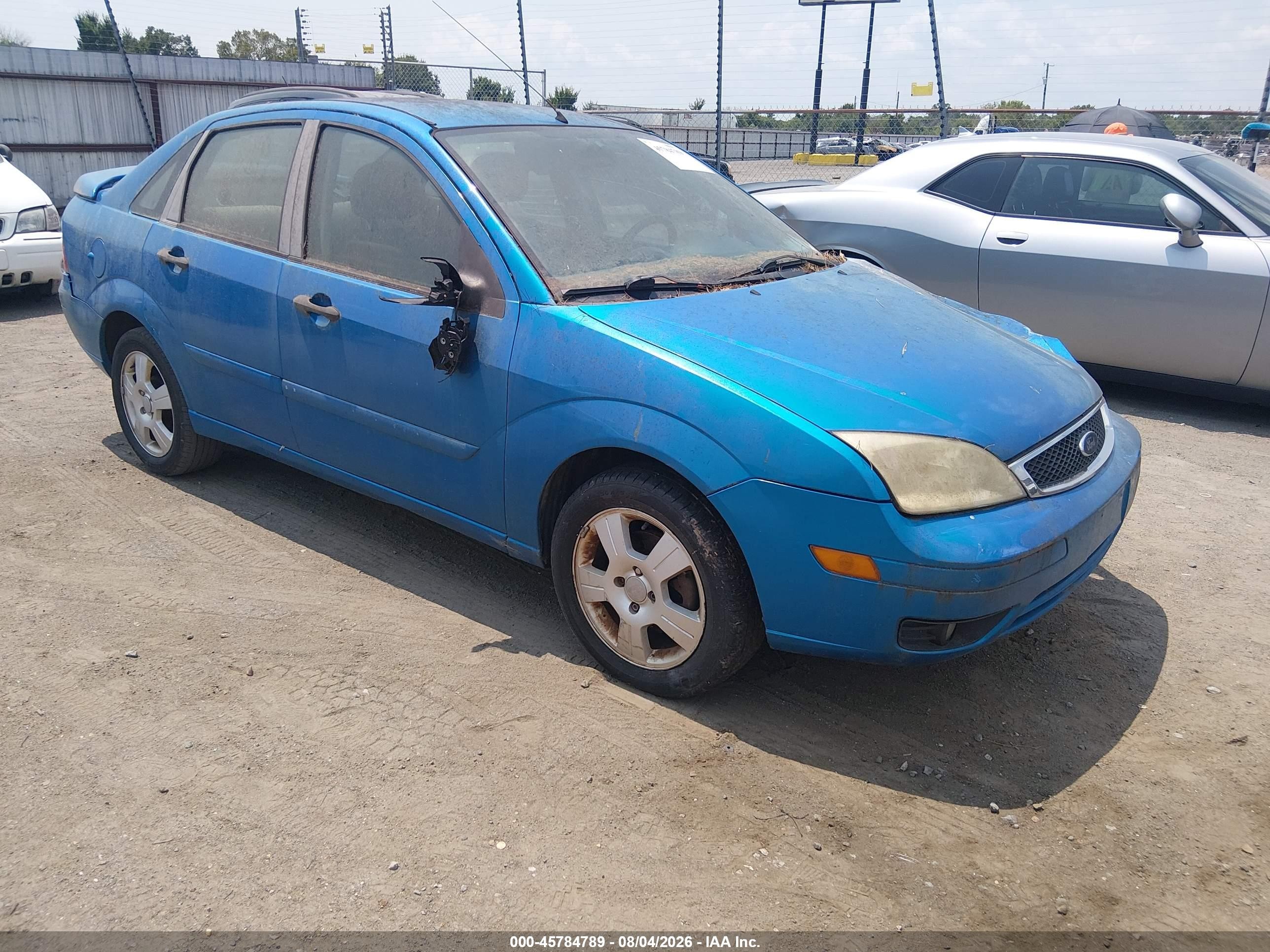 2007 Ford Focus S/se/ses Синий vin: 1FAFP34N27W218158