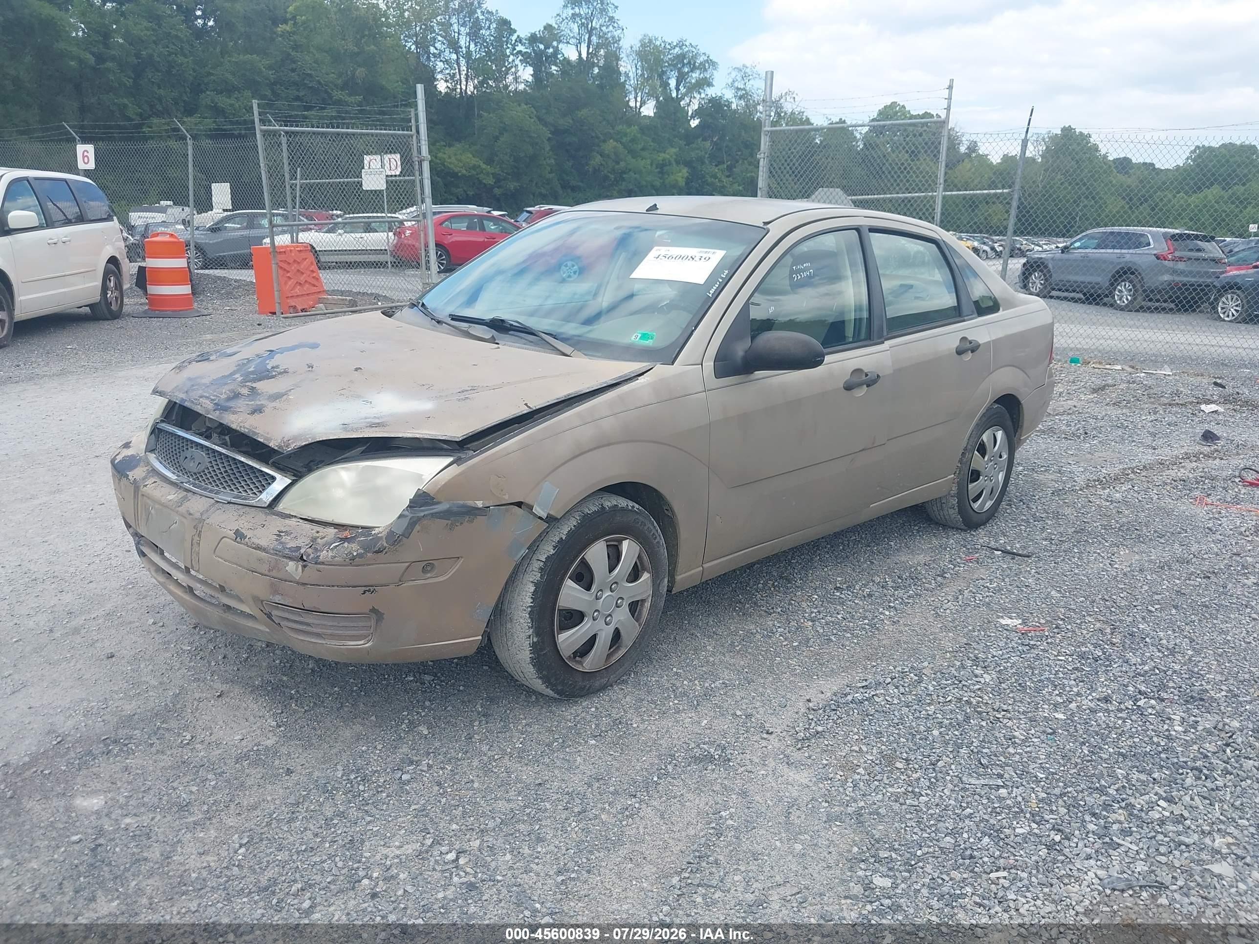 2007 Ford Focus S/se/ses Gold vin: 1FAFP34N27W222047