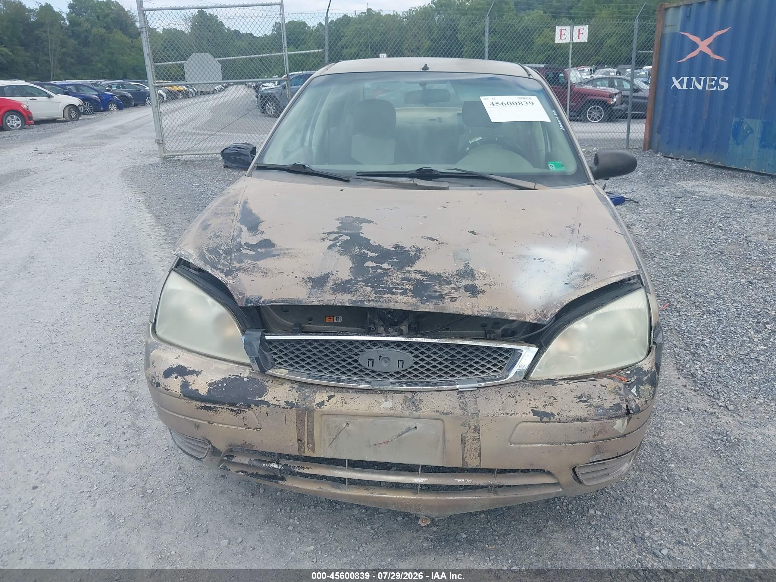 2007 Ford Focus S/se/ses Gold vin: 1FAFP34N27W222047