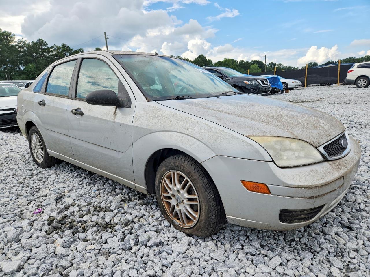 2007 Ford Focus Zx4 Silver vin: 1FAFP34N27W244596