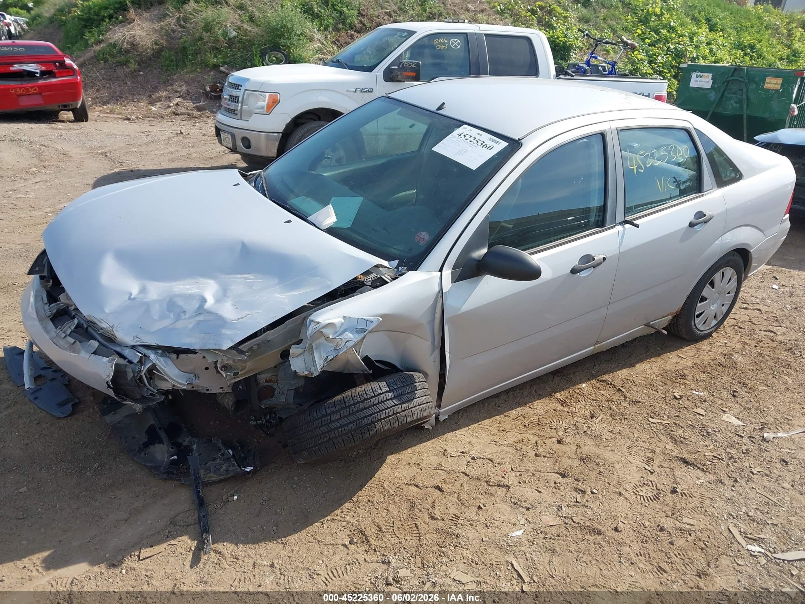 2007 Ford Focus S/se/ses Серебряный vin: 1FAFP34N27W283124