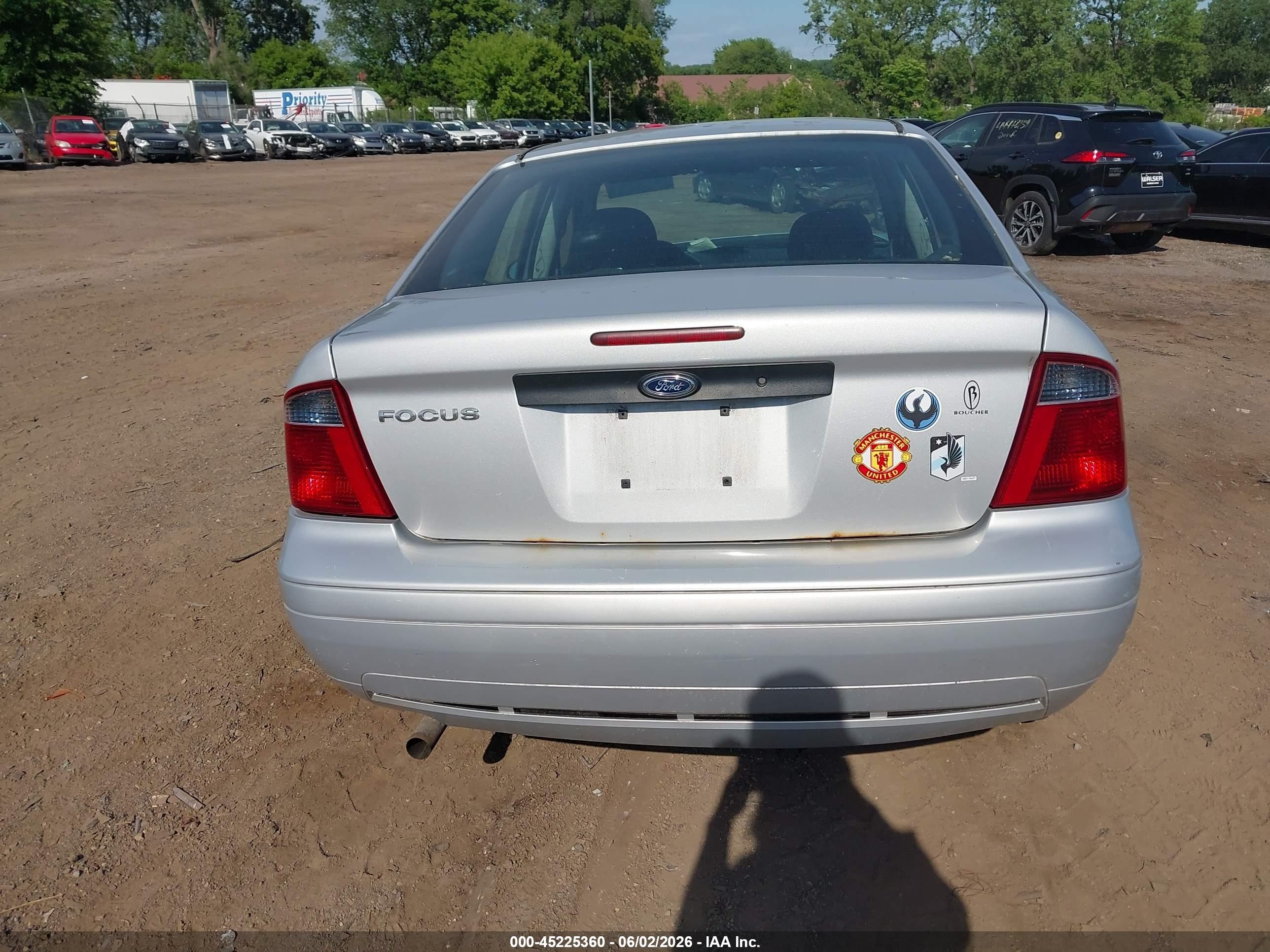2007 Ford Focus S/se/ses Серебряный vin: 1FAFP34N27W283124