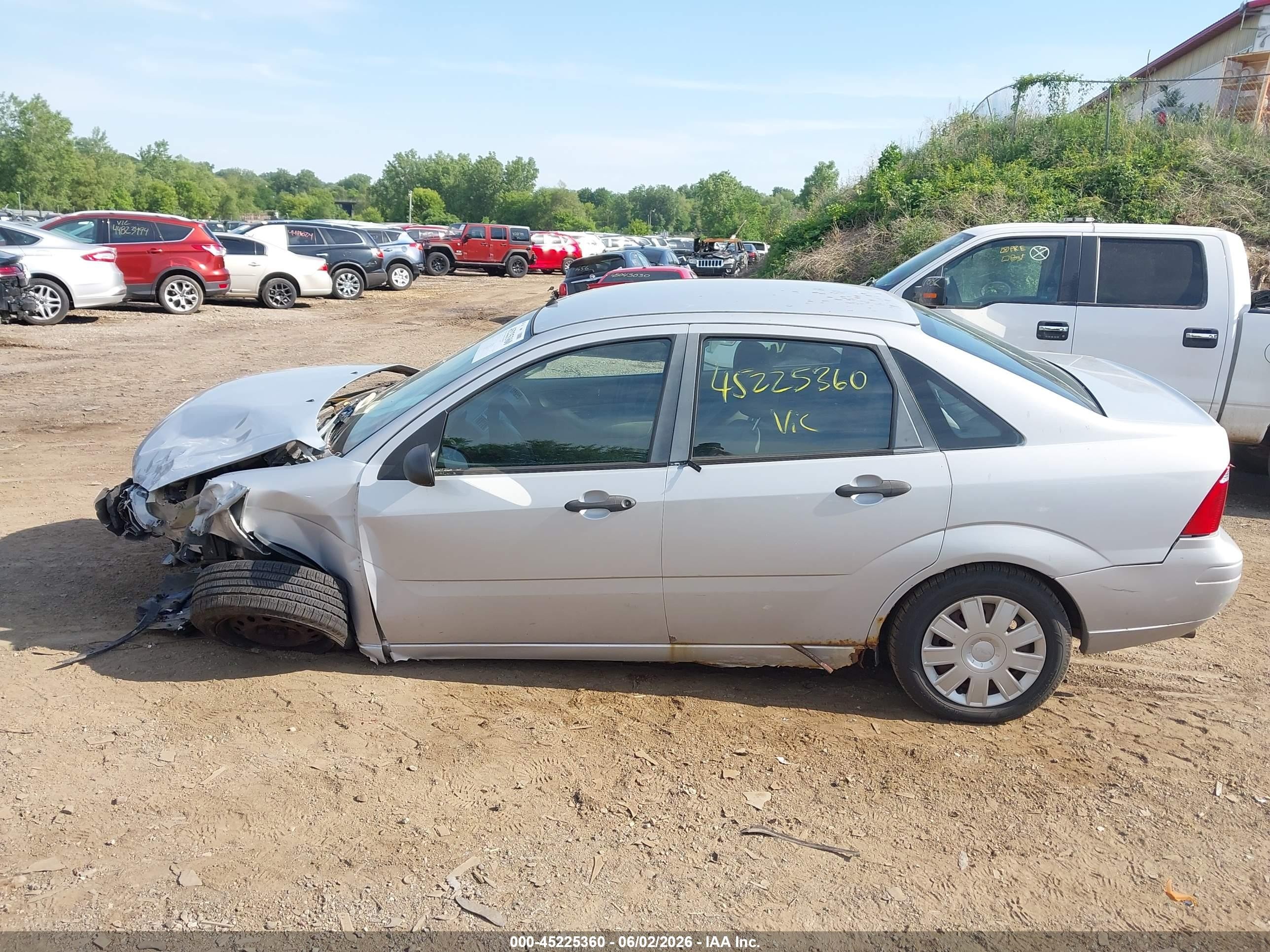 2007 Ford Focus S/se/ses Серебряный vin: 1FAFP34N27W283124