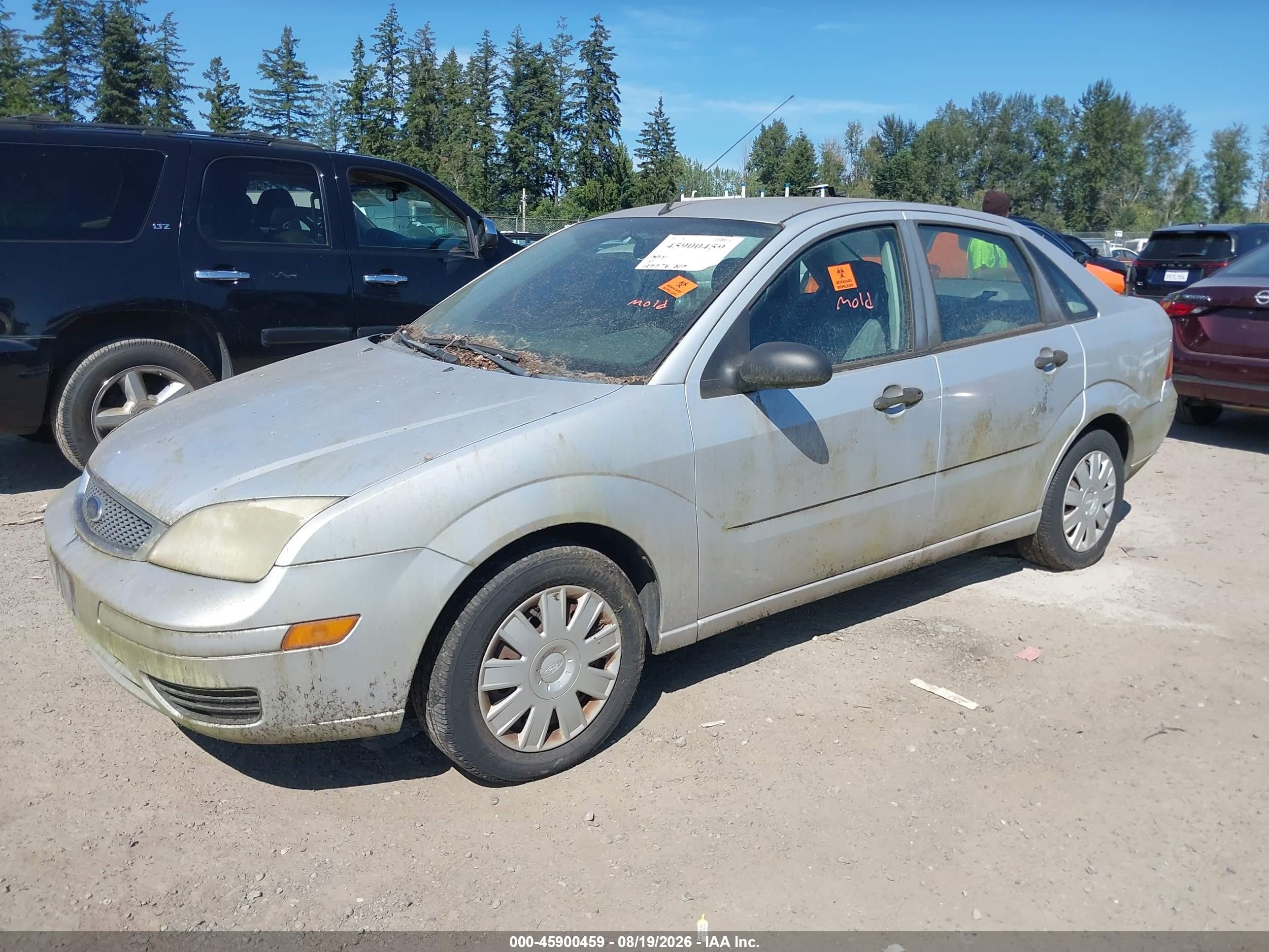 2005 Ford Focus Zx4 Серебряный vin: 1FAFP34N35W279547