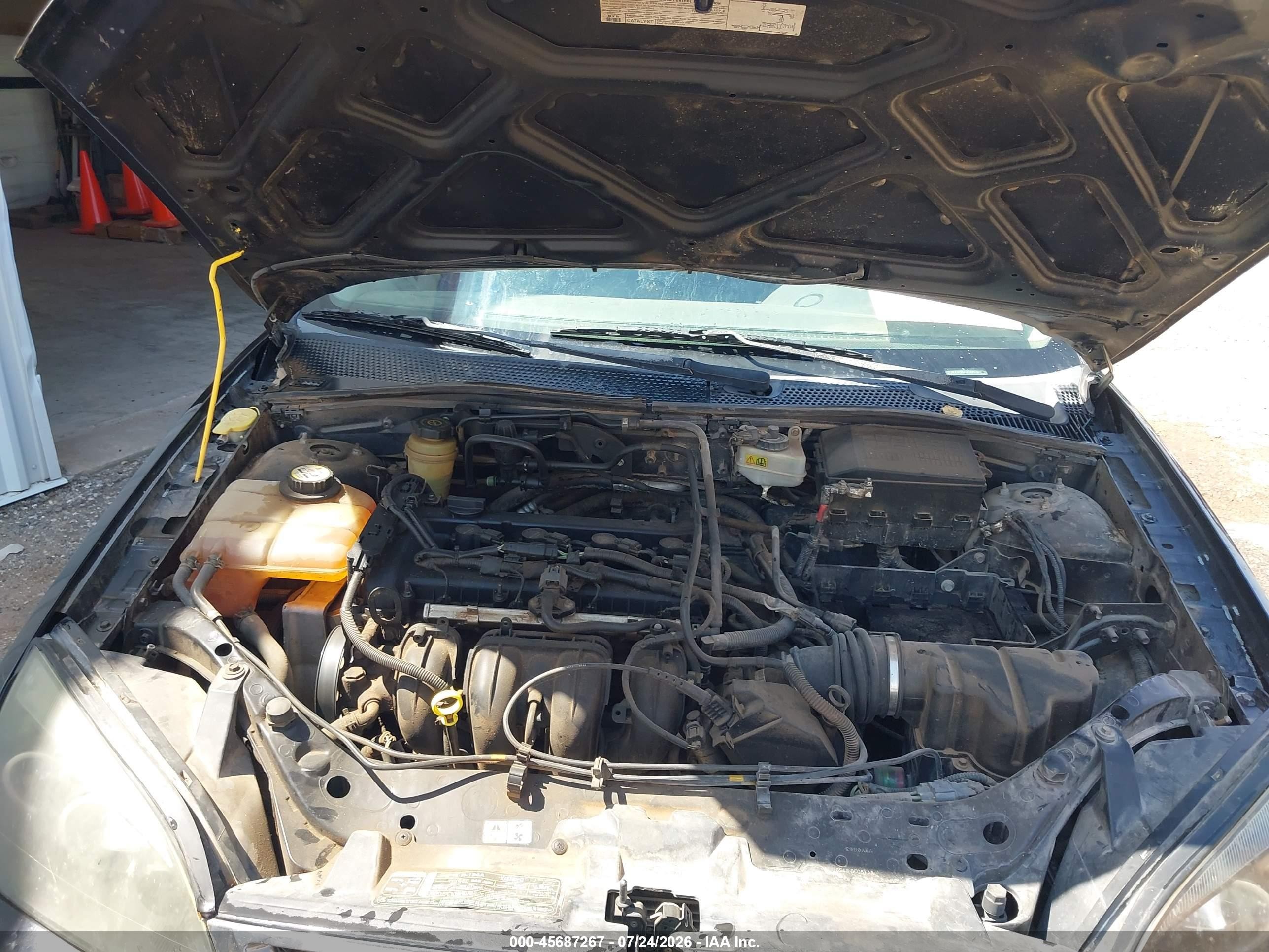 2005 Ford Focus Zx4 Black vin: 1FAFP34N35W280312