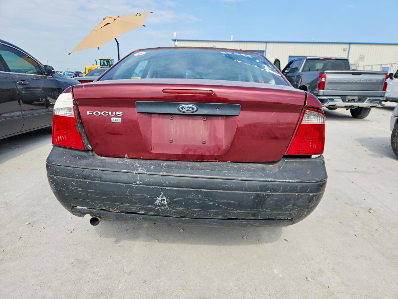 2007 Ford Focus Zx4 Burgundy vin: 1FAFP34N37W117212