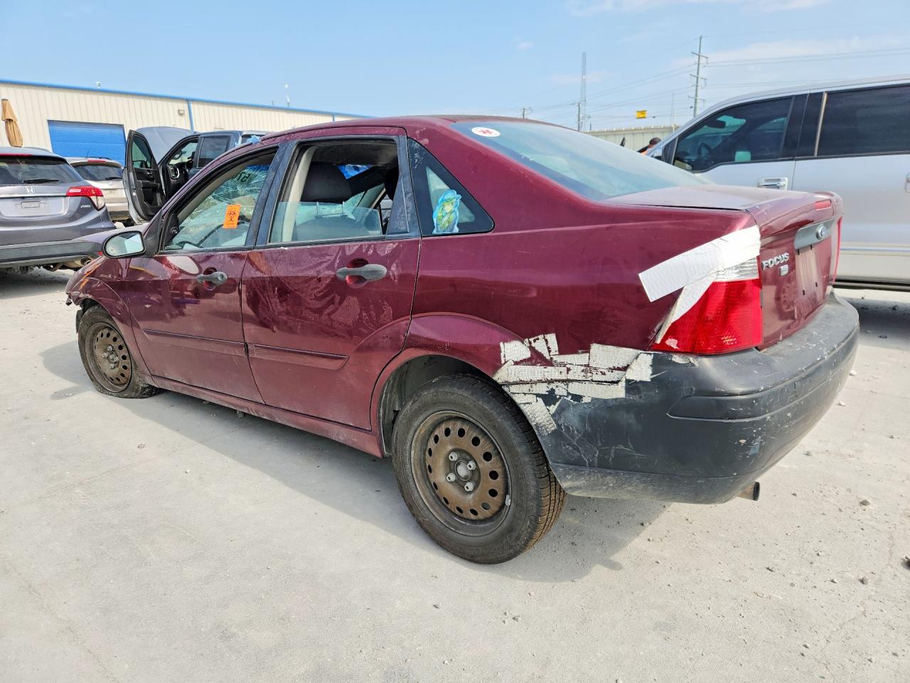 2007 Ford Focus Zx4 Burgundy vin: 1FAFP34N37W117212