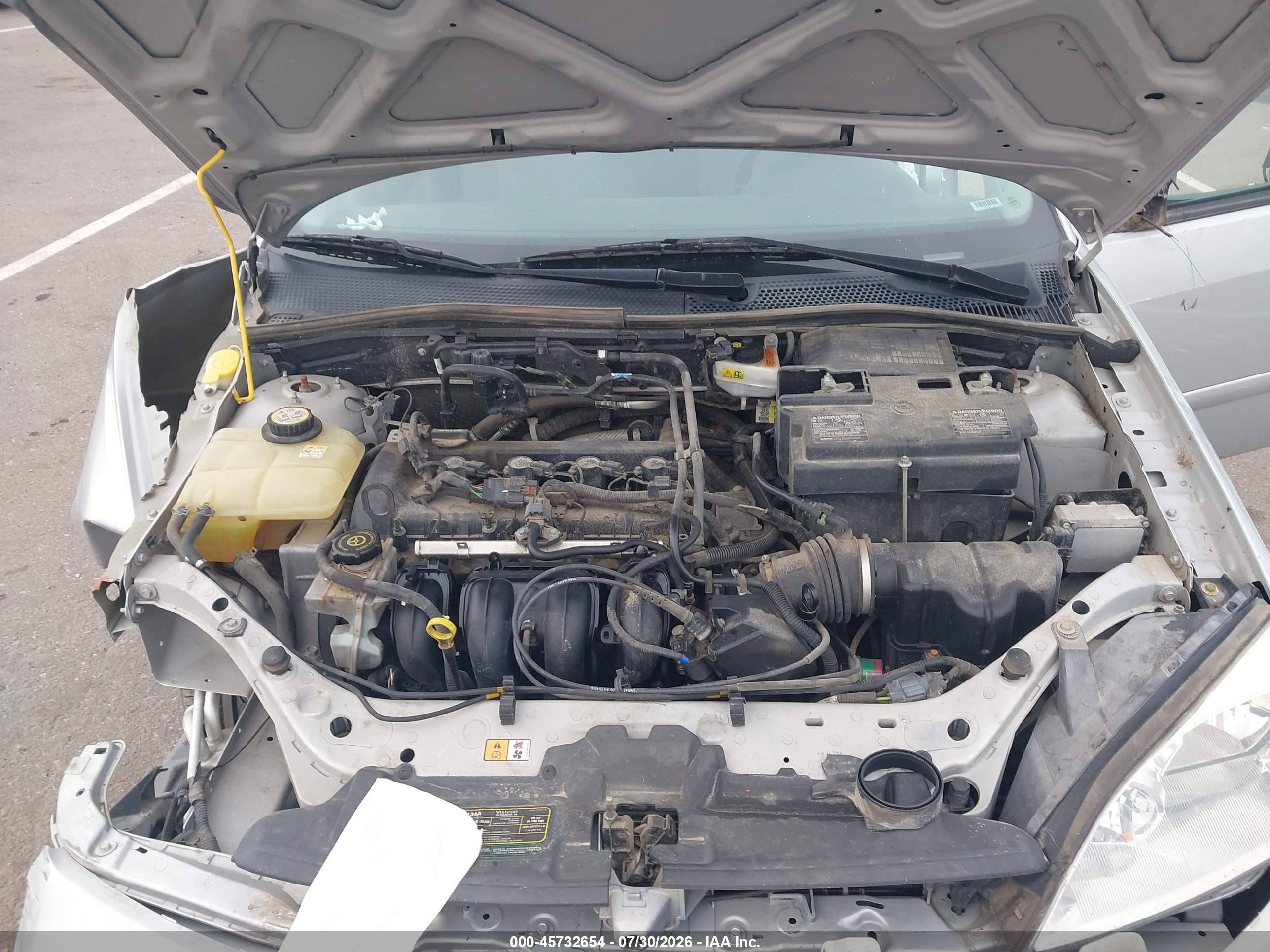 2007 Ford Focus Zx4/s/se/ses Silver vin: 1FAFP34N37W122748