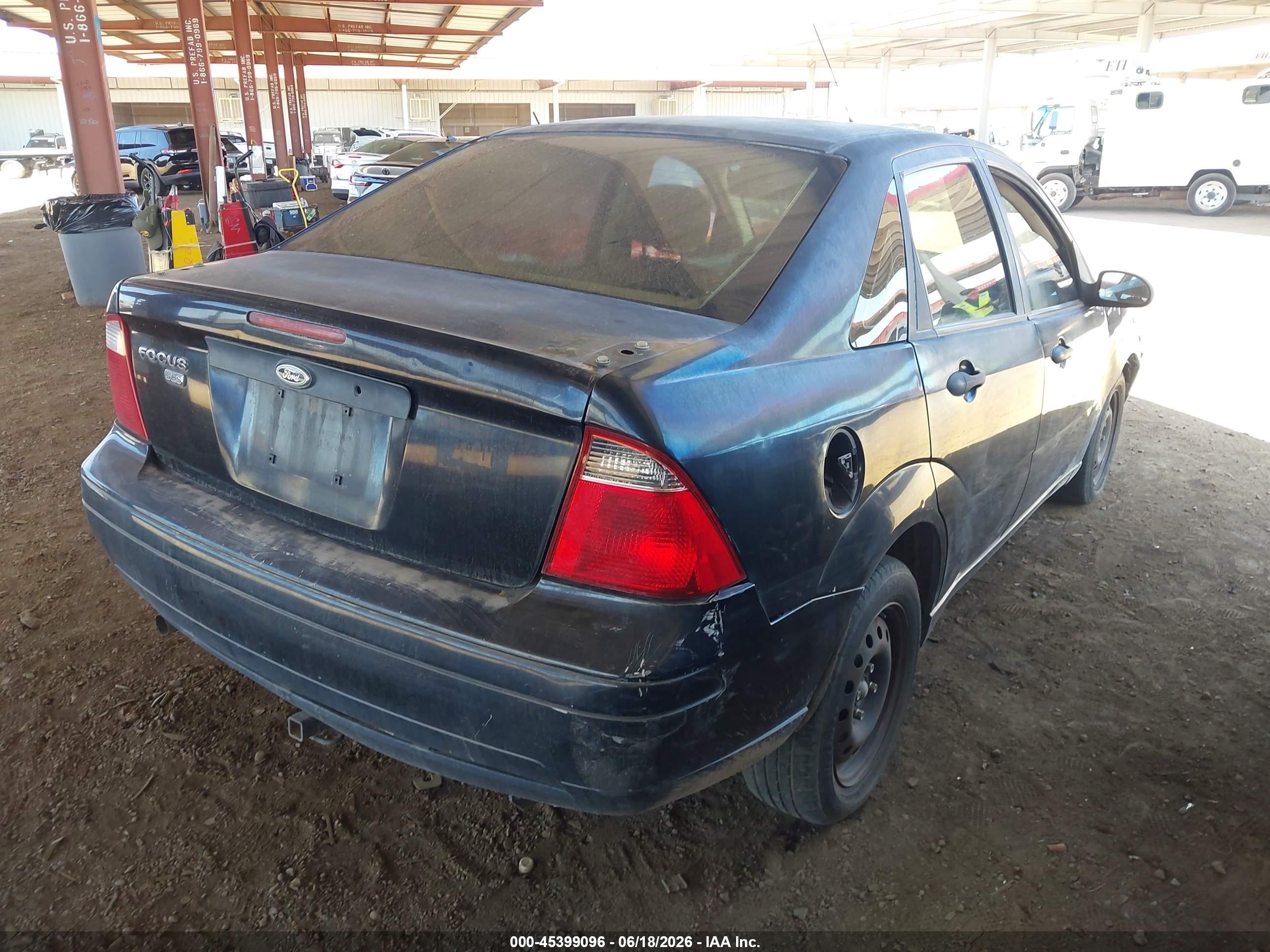 2007 Ford Focus S/se/ses Black vin: 1FAFP34N37W263836
