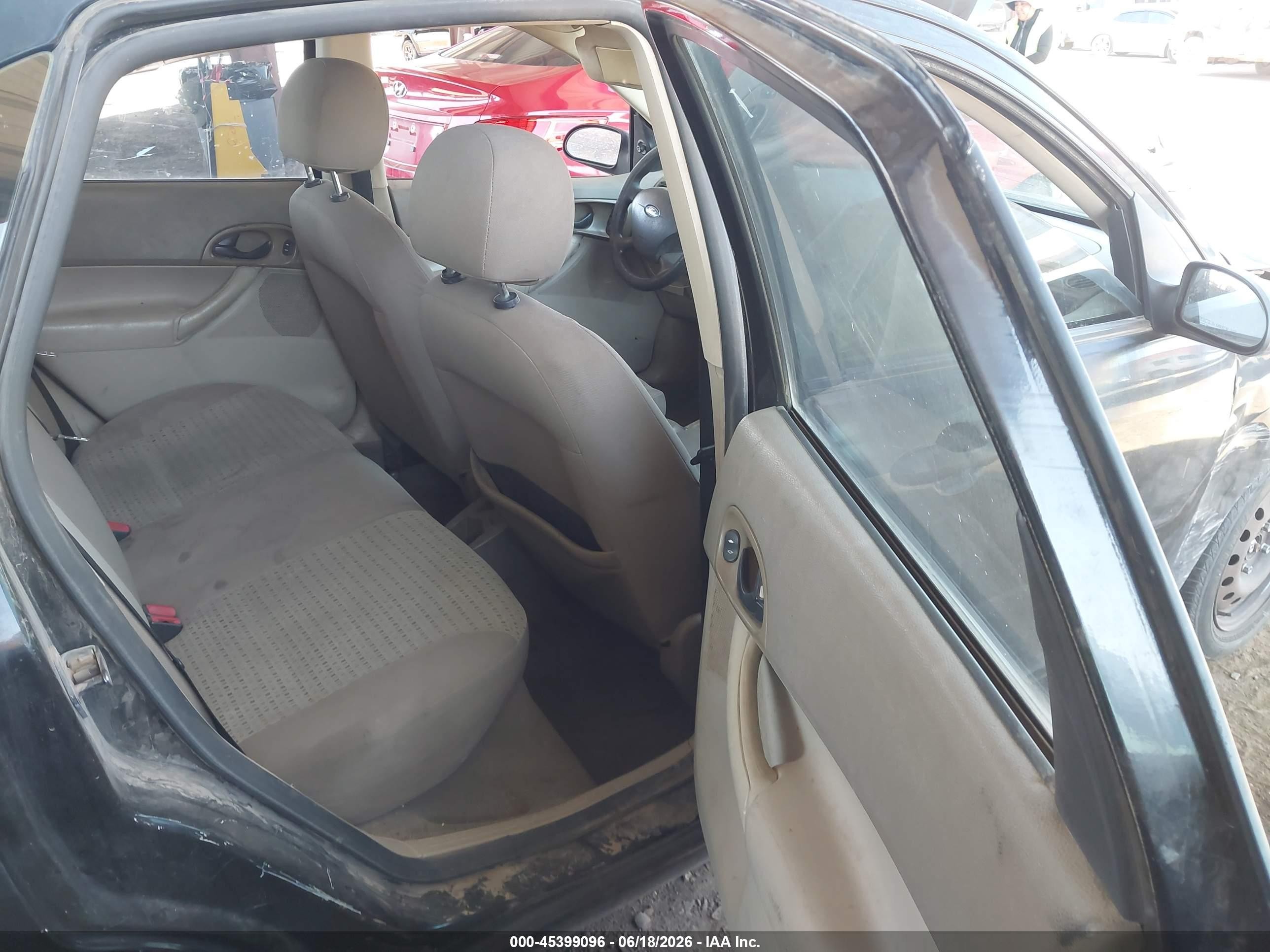 2007 Ford Focus S/se/ses Black vin: 1FAFP34N37W263836