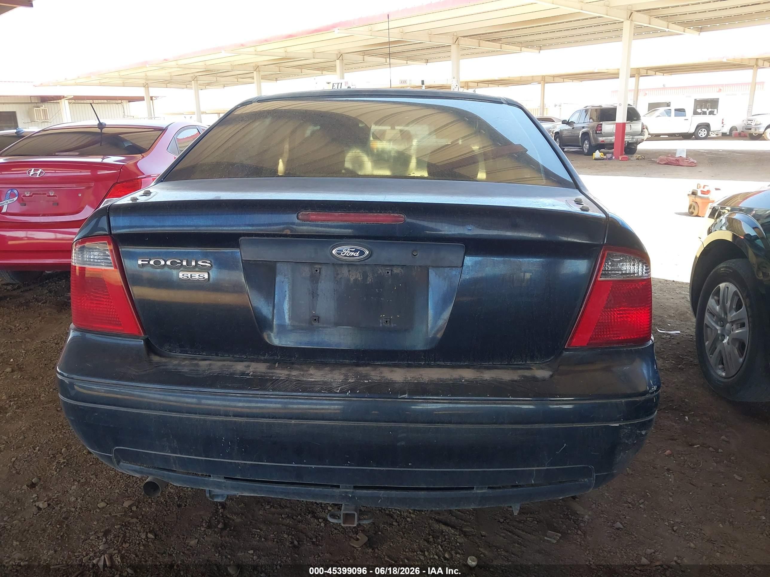 2007 Ford Focus S/se/ses Black vin: 1FAFP34N37W263836