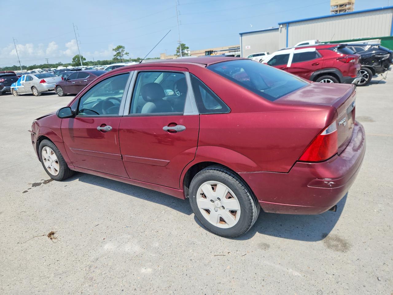 2007 Ford Focus Zx4 Maroon vin: 1FAFP34N37W279759