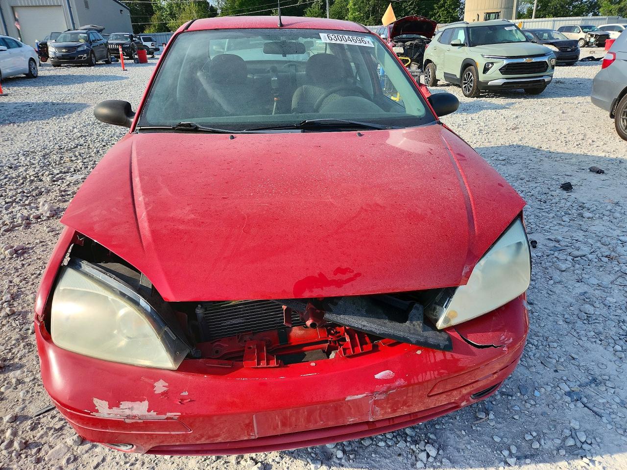 2007 Ford Focus Zx4 Красный vin: 1FAFP34N37W293760