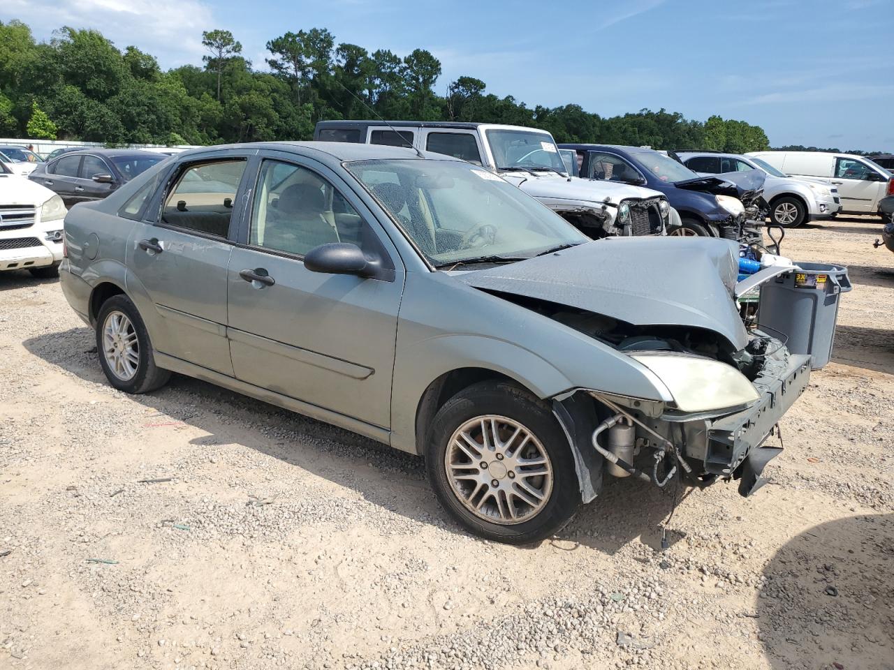 2005 Ford Focus Zx4 Зеленый vin: 1FAFP34N45W228705