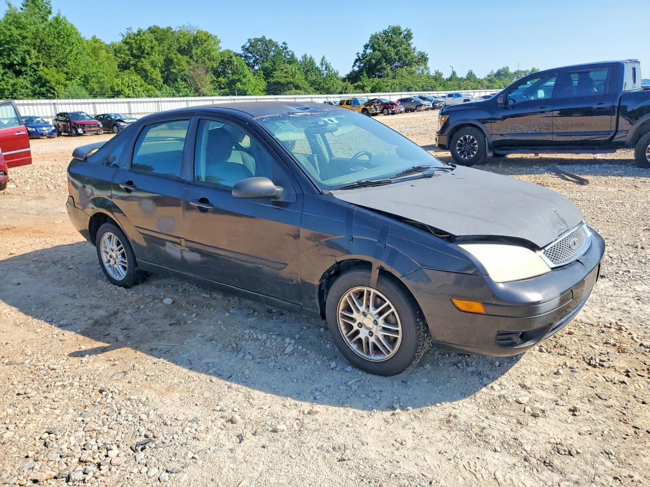 2005 Ford Focus Zx4 Black vin: 1FAFP34N45W292842
