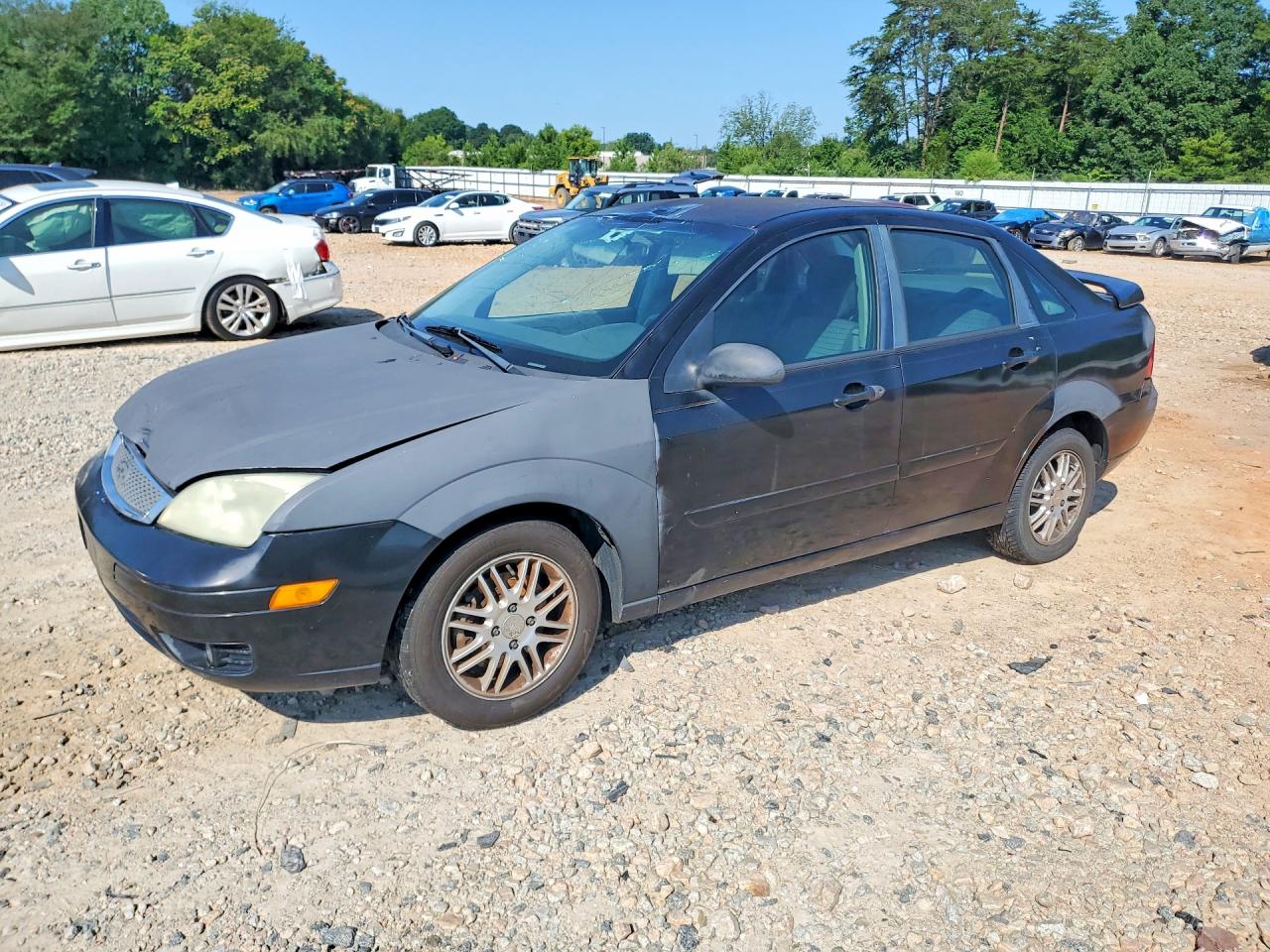 2005 Ford Focus Zx4 Black vin: 1FAFP34N45W292842