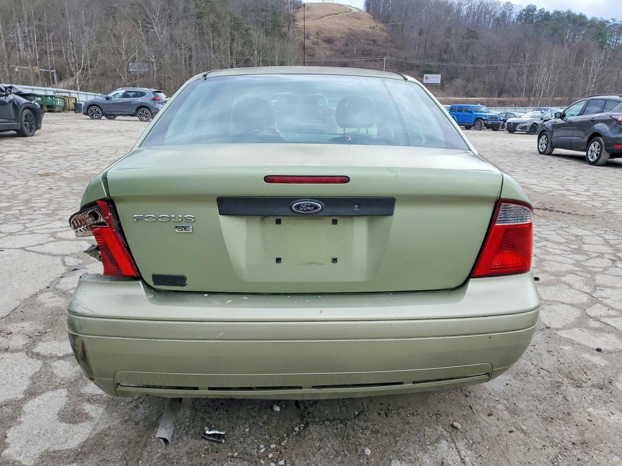 2007 Ford Focus Zx4 Green vin: 1FAFP34N47W135329