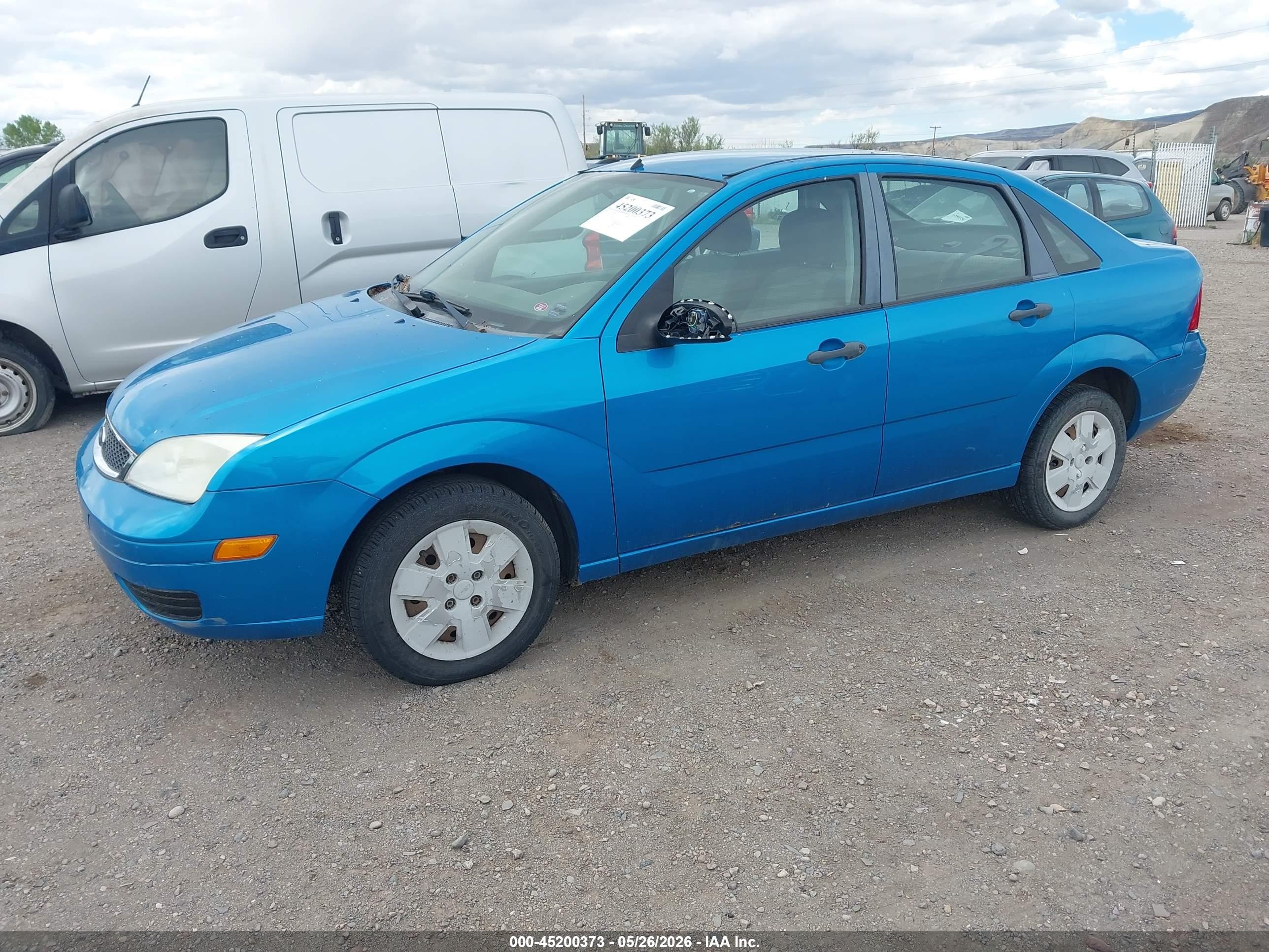 2007 Ford Focus S/se/ses Blue vin: 1FAFP34N47W203239