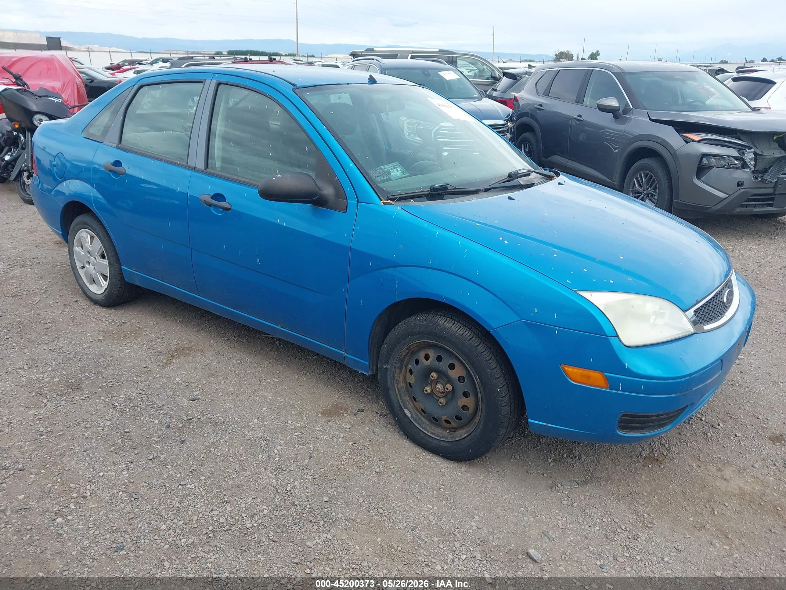 2007 Ford Focus S/se/ses Blue vin: 1FAFP34N47W203239