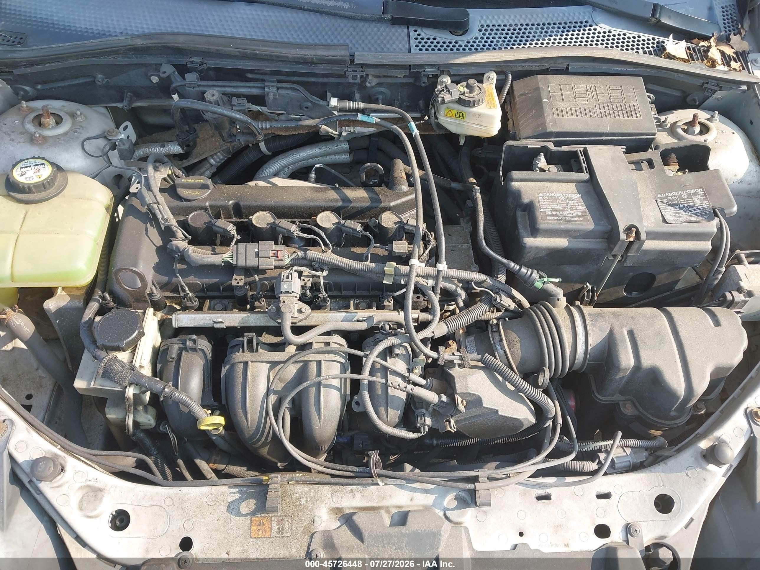 2007 Ford Focus S/se/ses Silver vin: 1FAFP34N47W272853