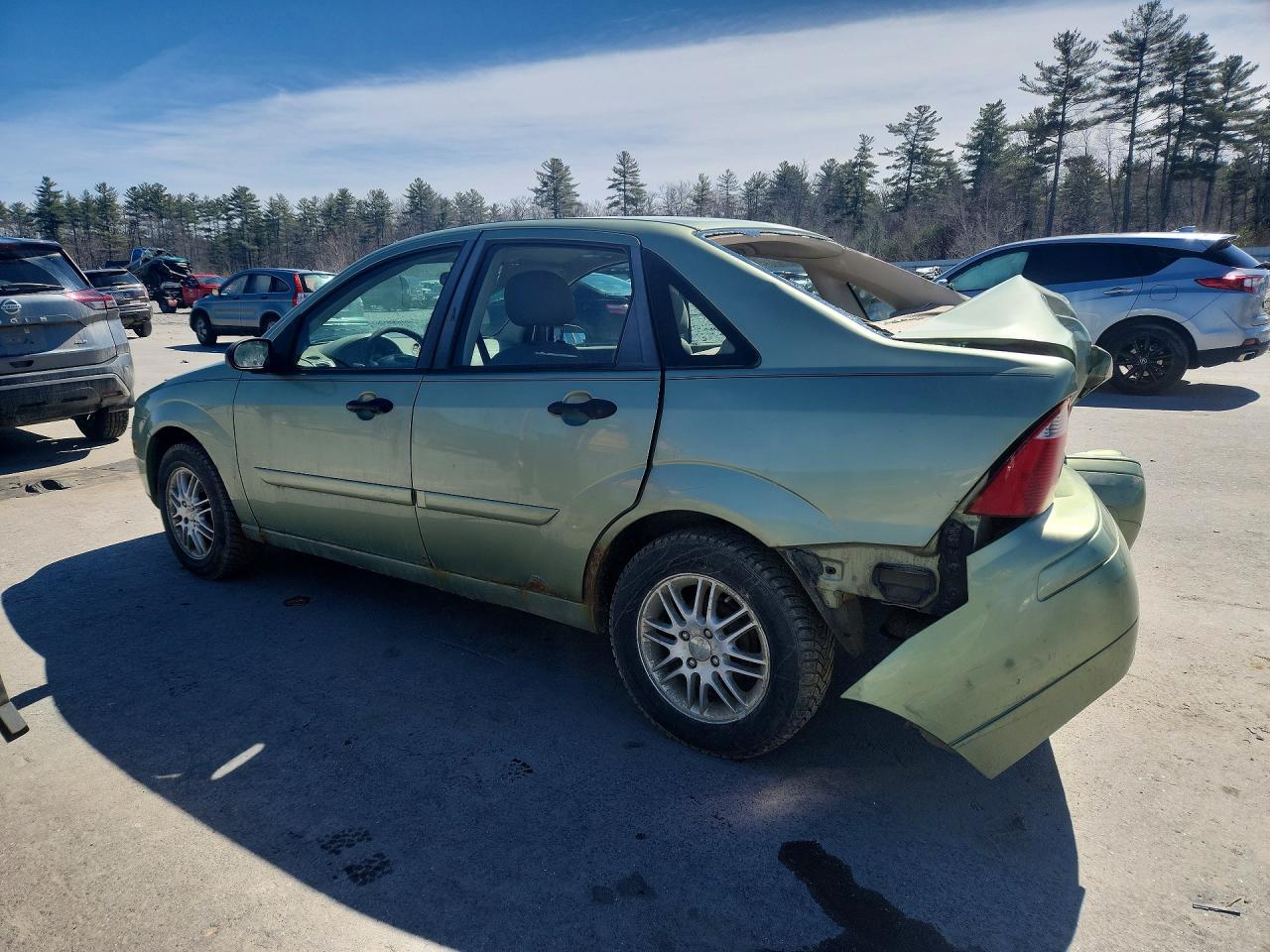 2007 Ford Focus Zx4 Green vin: 1FAFP34N47W272948
