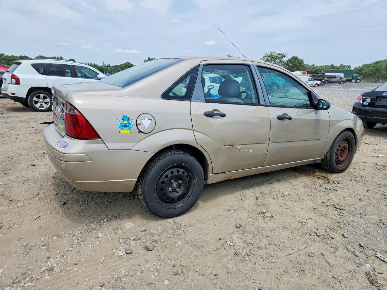 2007 Ford Focus Zx4 Tan vin: 1FAFP34N47W343923
