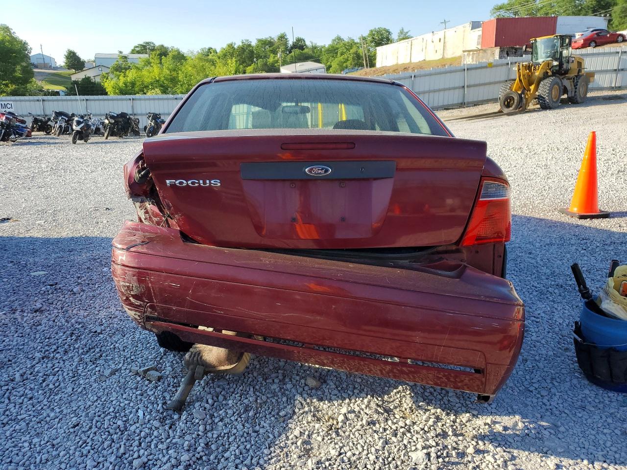 2007 Ford Focus Zx4 Red vin: 1FAFP34N47W356431
