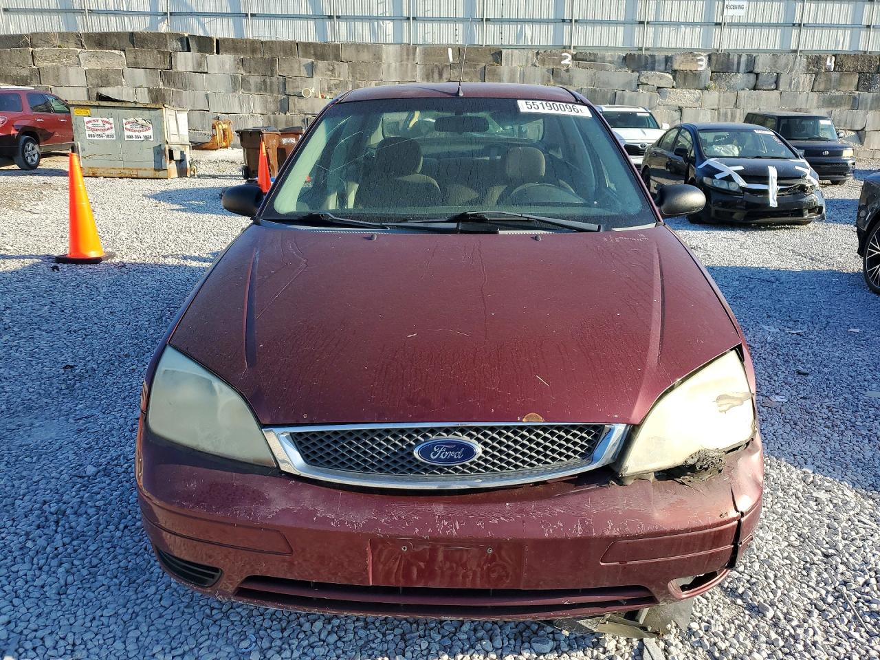 2007 Ford Focus Zx4 Red vin: 1FAFP34N47W356431