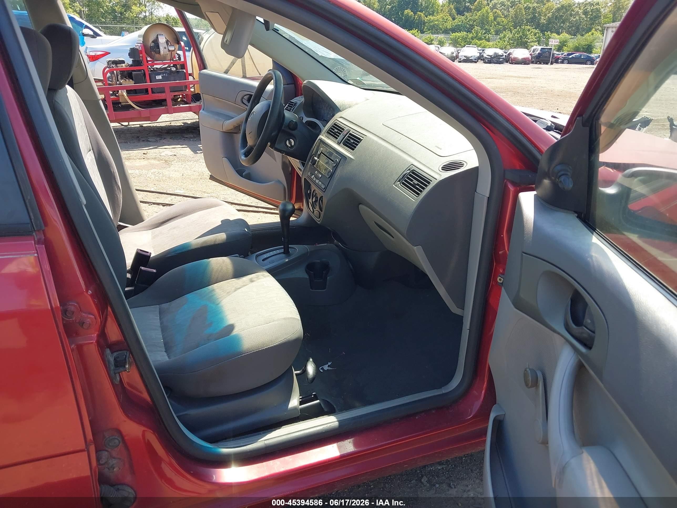 2005 Ford Focus Zx4 Burgundy vin: 1FAFP34N55W115295