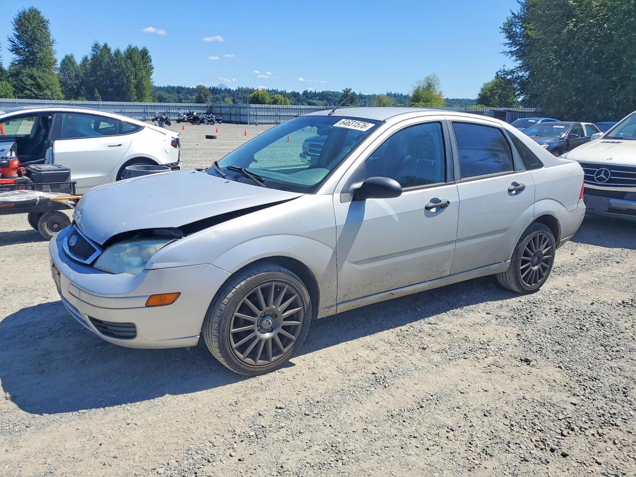 2005 Ford Focus Zx4 Silver vin: 1FAFP34N55W241219