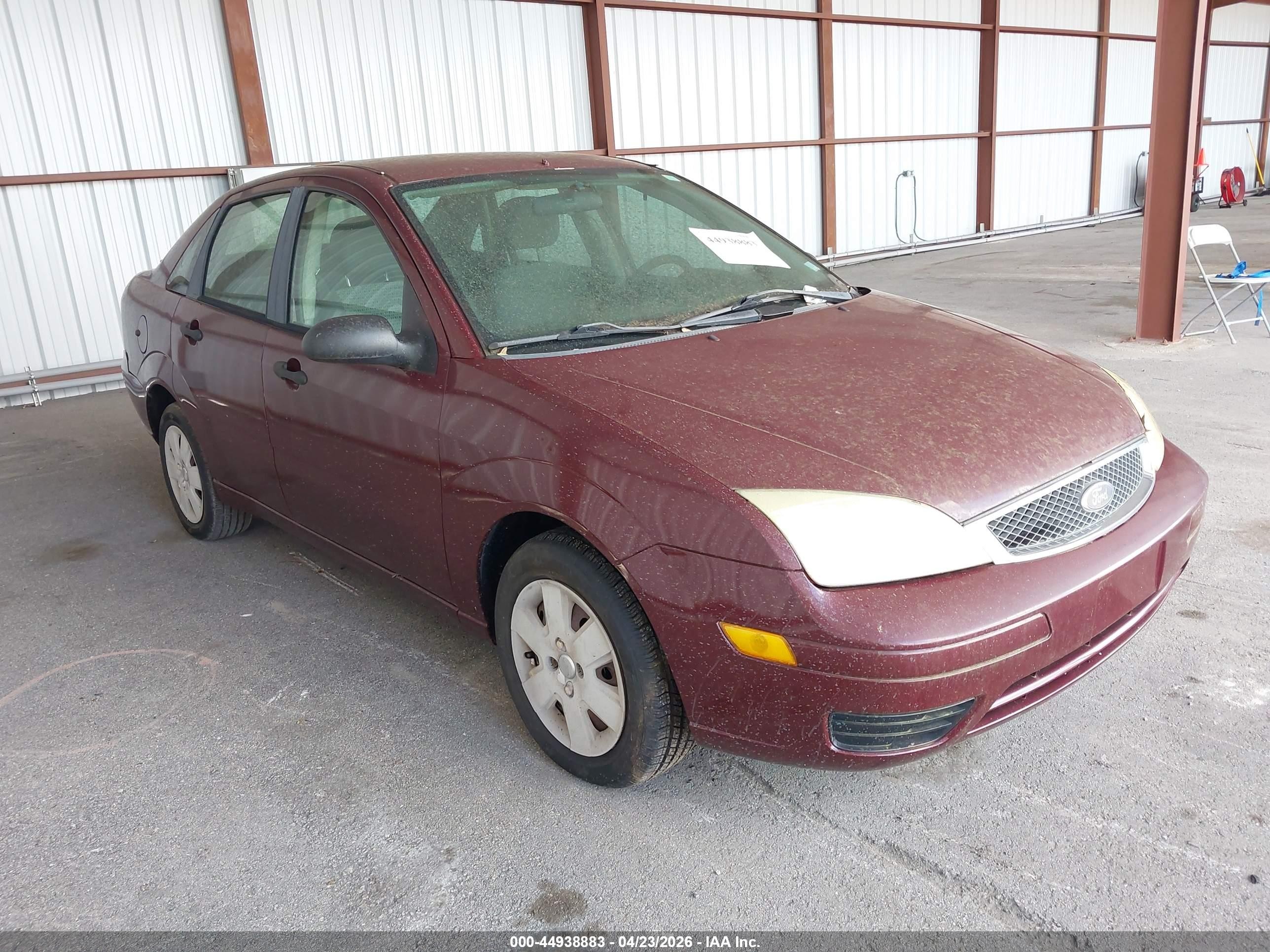2006 Ford Focus Zx4 Burgundy vin: 1FAFP34N56W172159