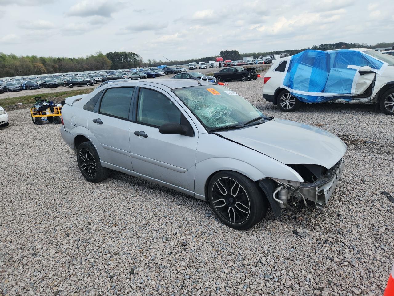 2006 Ford Focus Zx4 Silver vin: 1FAFP34N56W184957