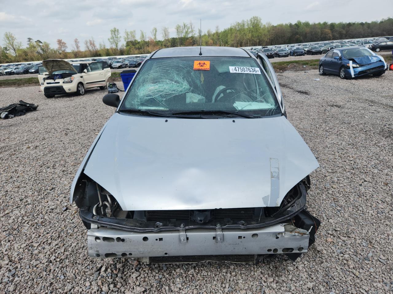 2006 Ford Focus Zx4 Silver vin: 1FAFP34N56W184957