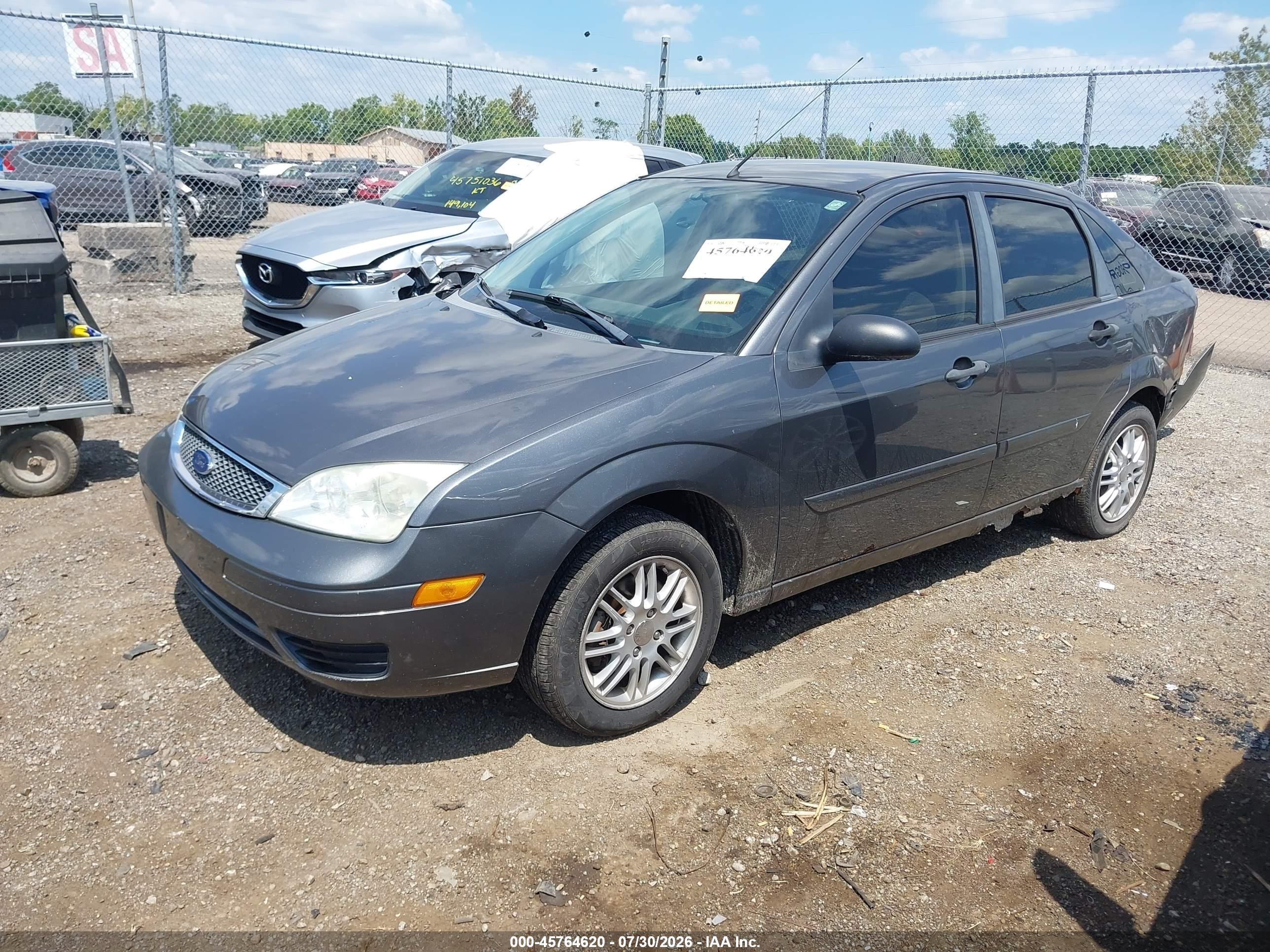 2006 Ford Focus Zx4 Gray vin: 1FAFP34N56W212790