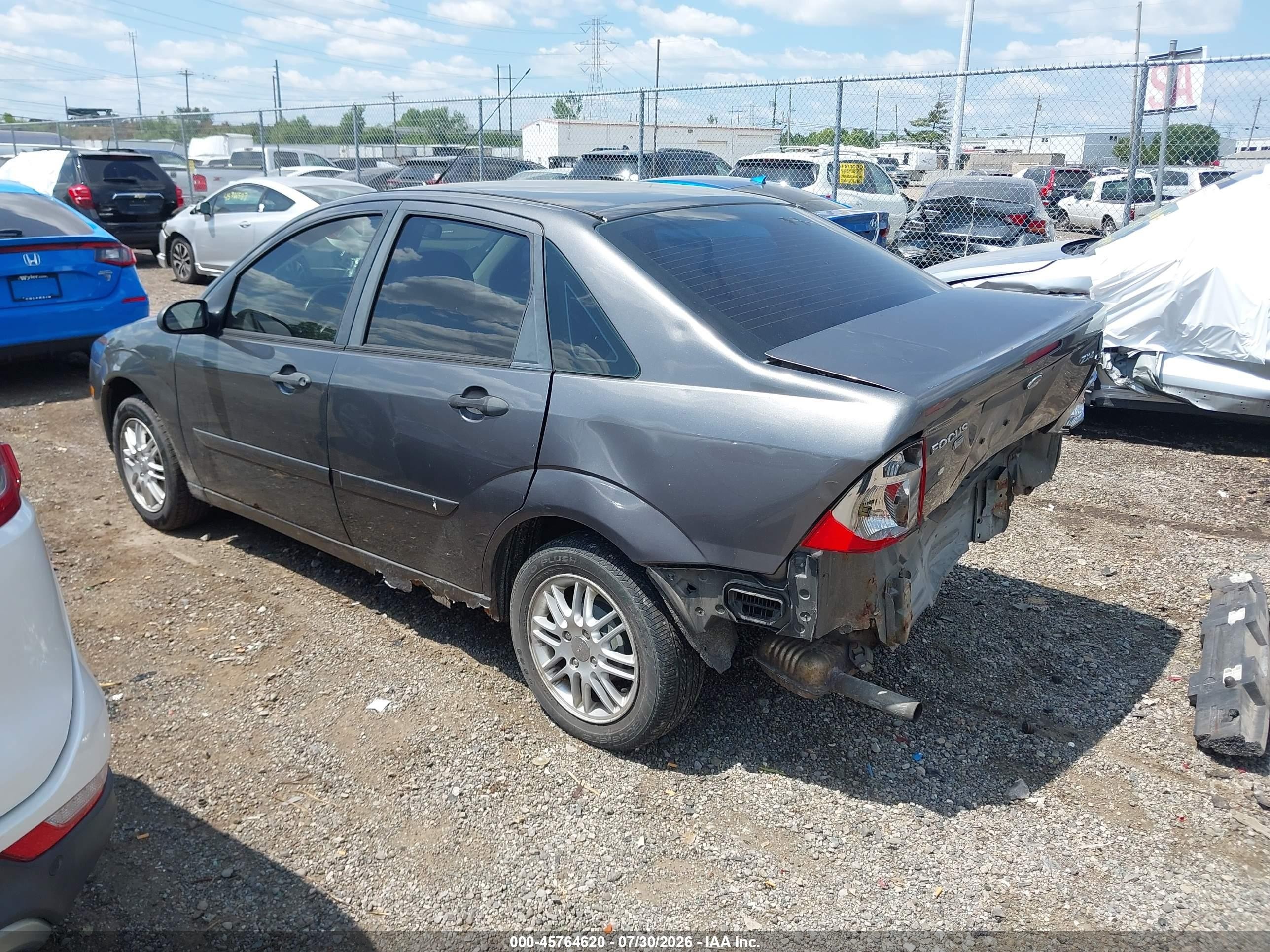 2006 Ford Focus Zx4 Gray vin: 1FAFP34N56W212790