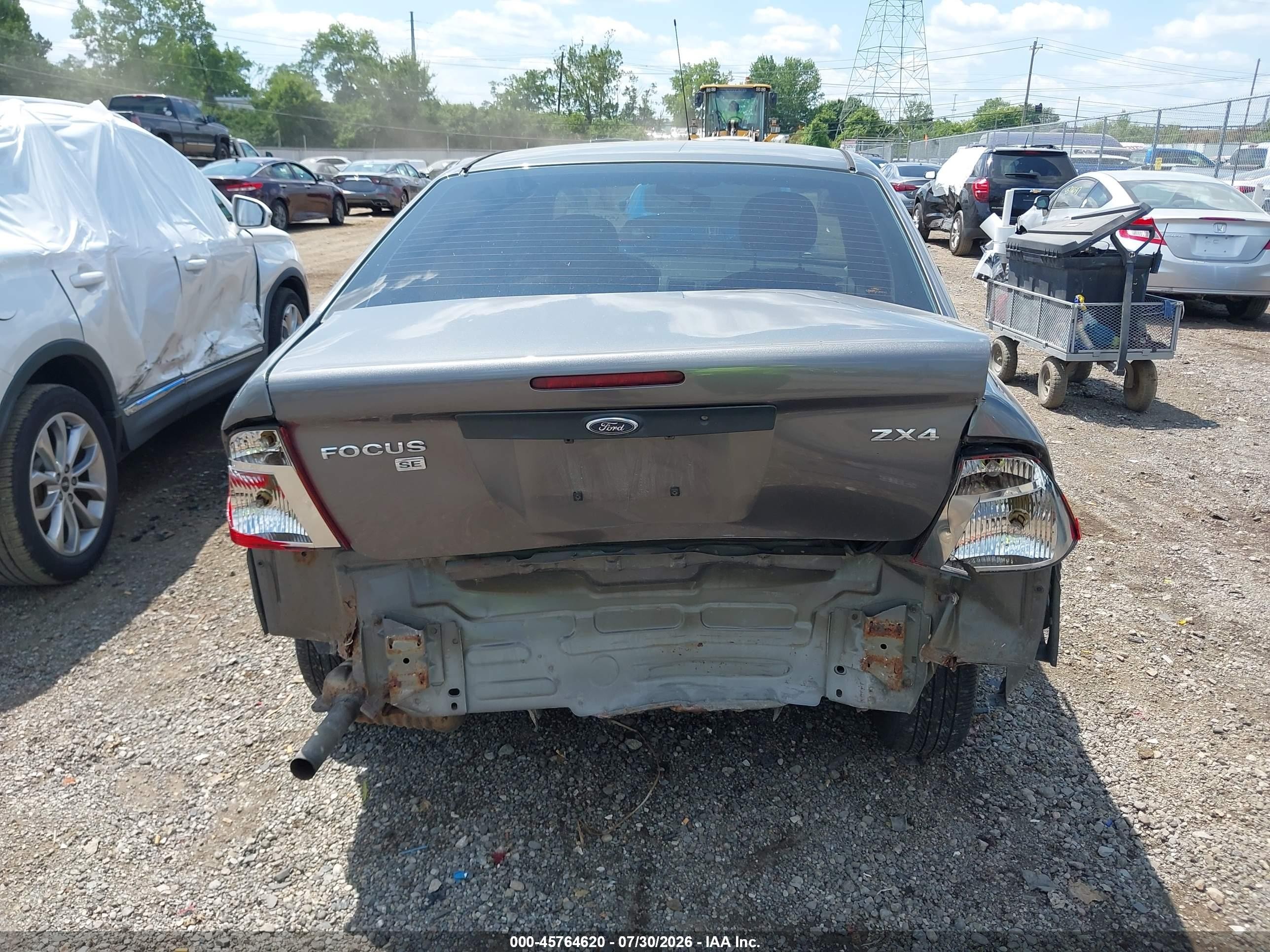 2006 Ford Focus Zx4 Gray vin: 1FAFP34N56W212790