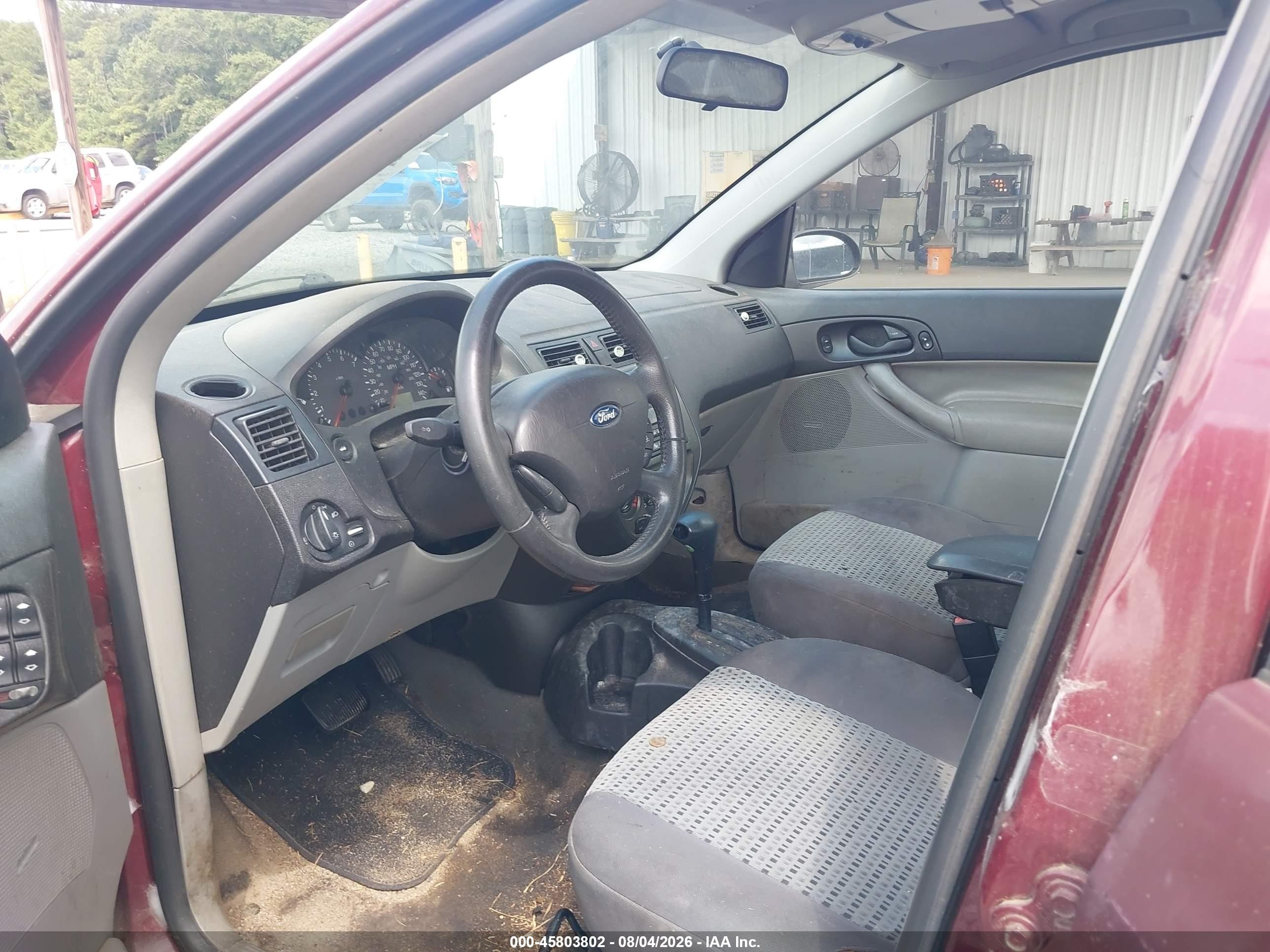 2007 Ford Focus S/se/ses Burgundy vin: 1FAFP34N57W103182