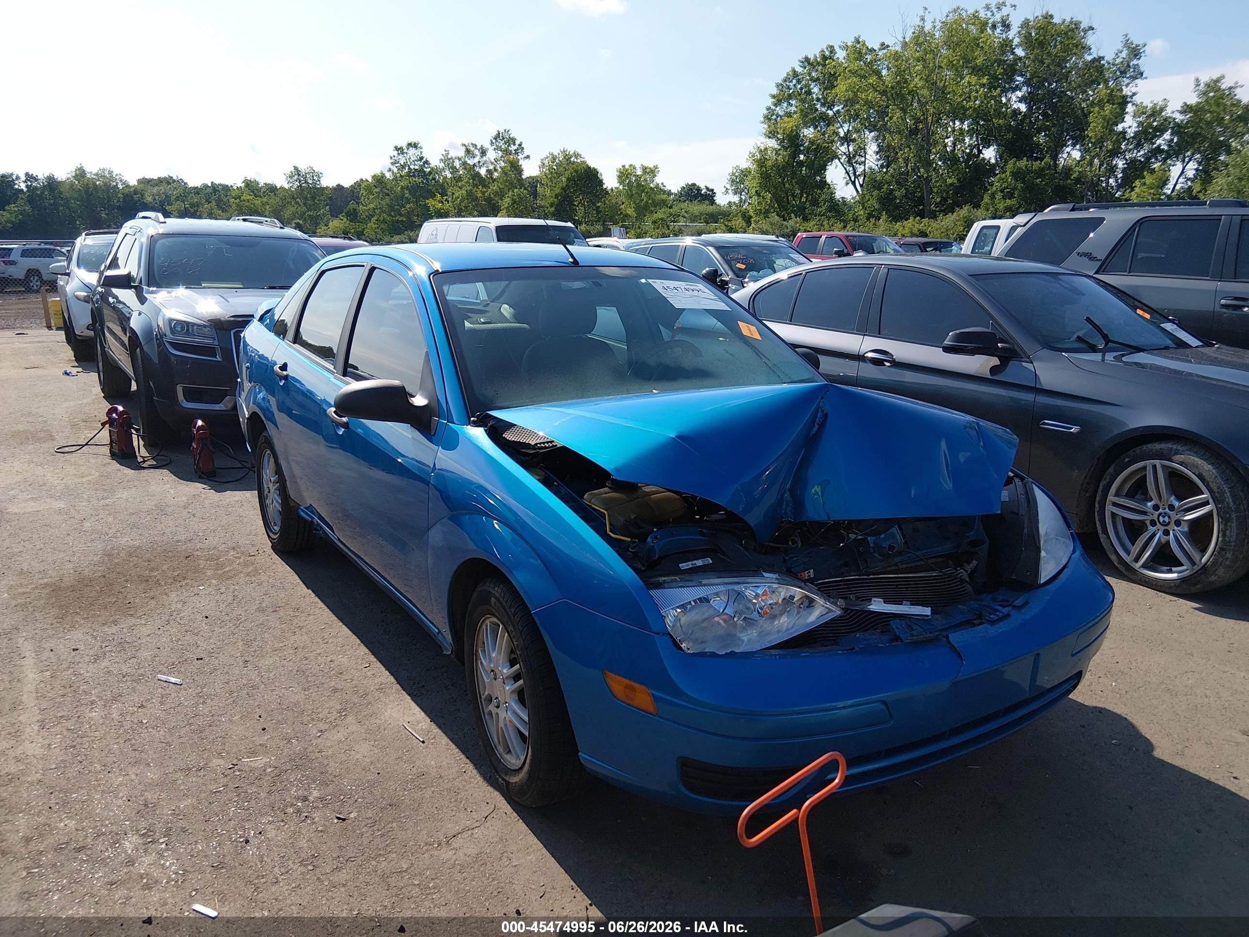2007 Ford Focus S/se/ses Blue vin: 1FAFP34N57W186483